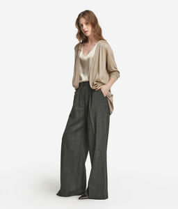 Cardigan in Cashmere Ultrafine - NUDE