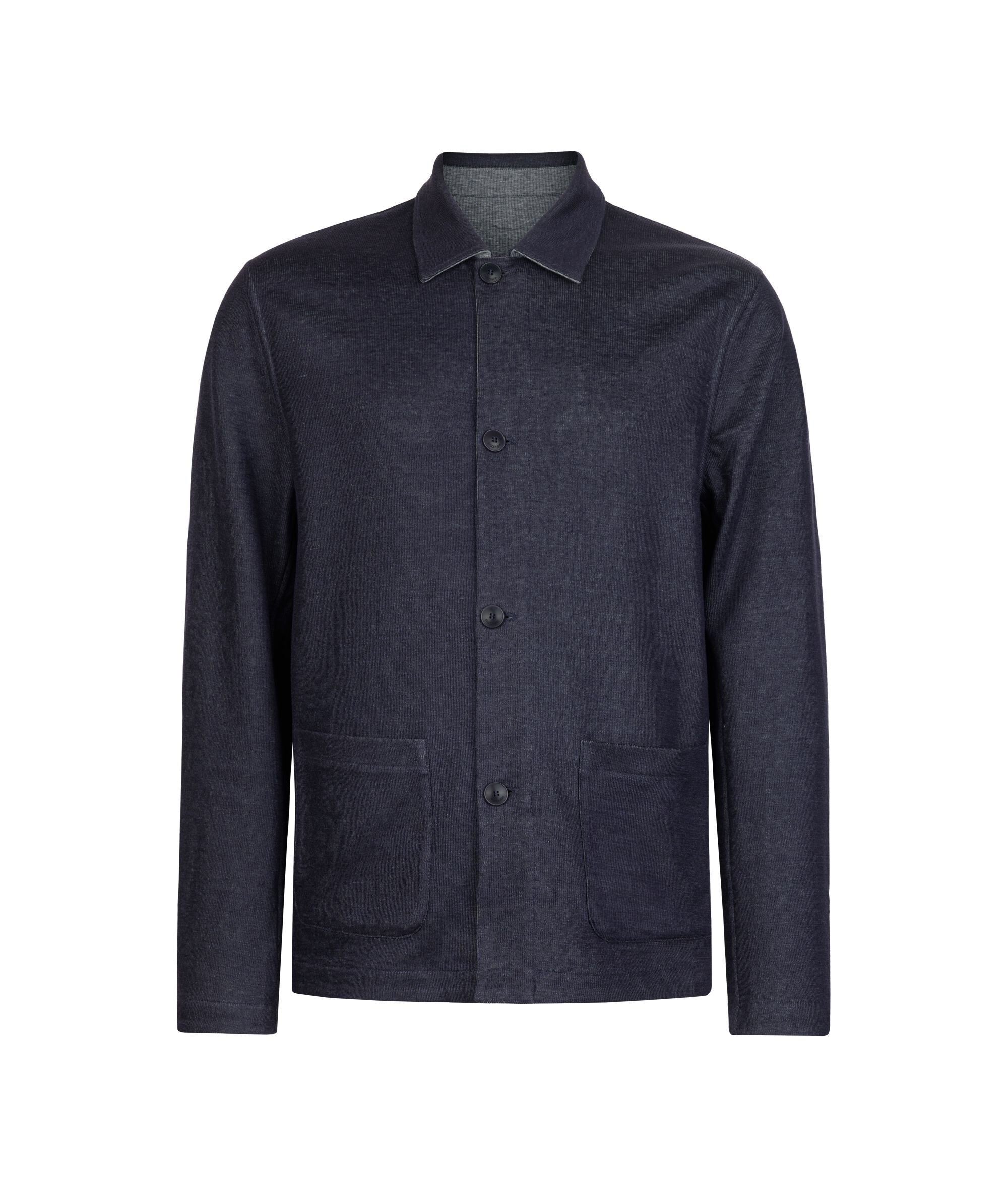 Cotton Linen Reversible Shirt Jacket