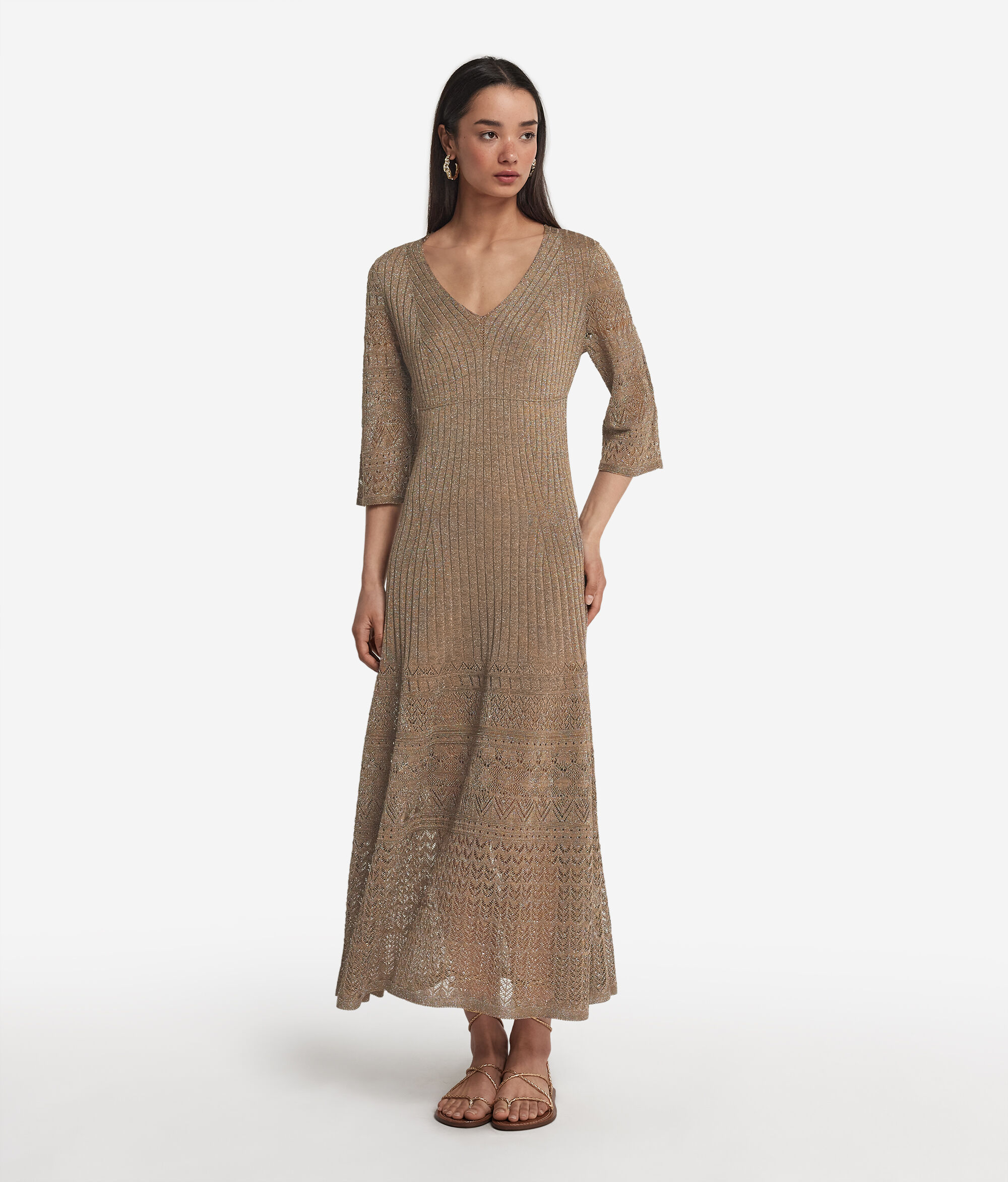Vestit de canalé calat lamé