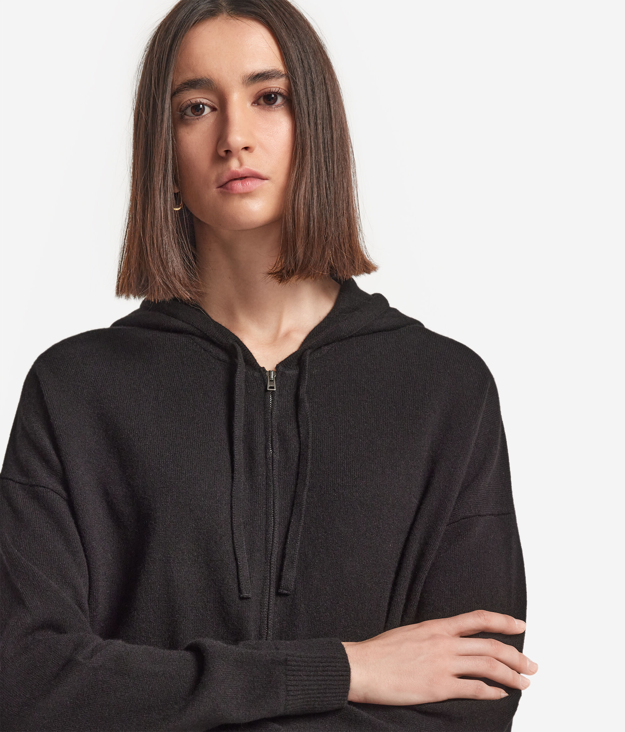 Sweatshirt aus Kaschmir Ultrasoft mit Kapuze