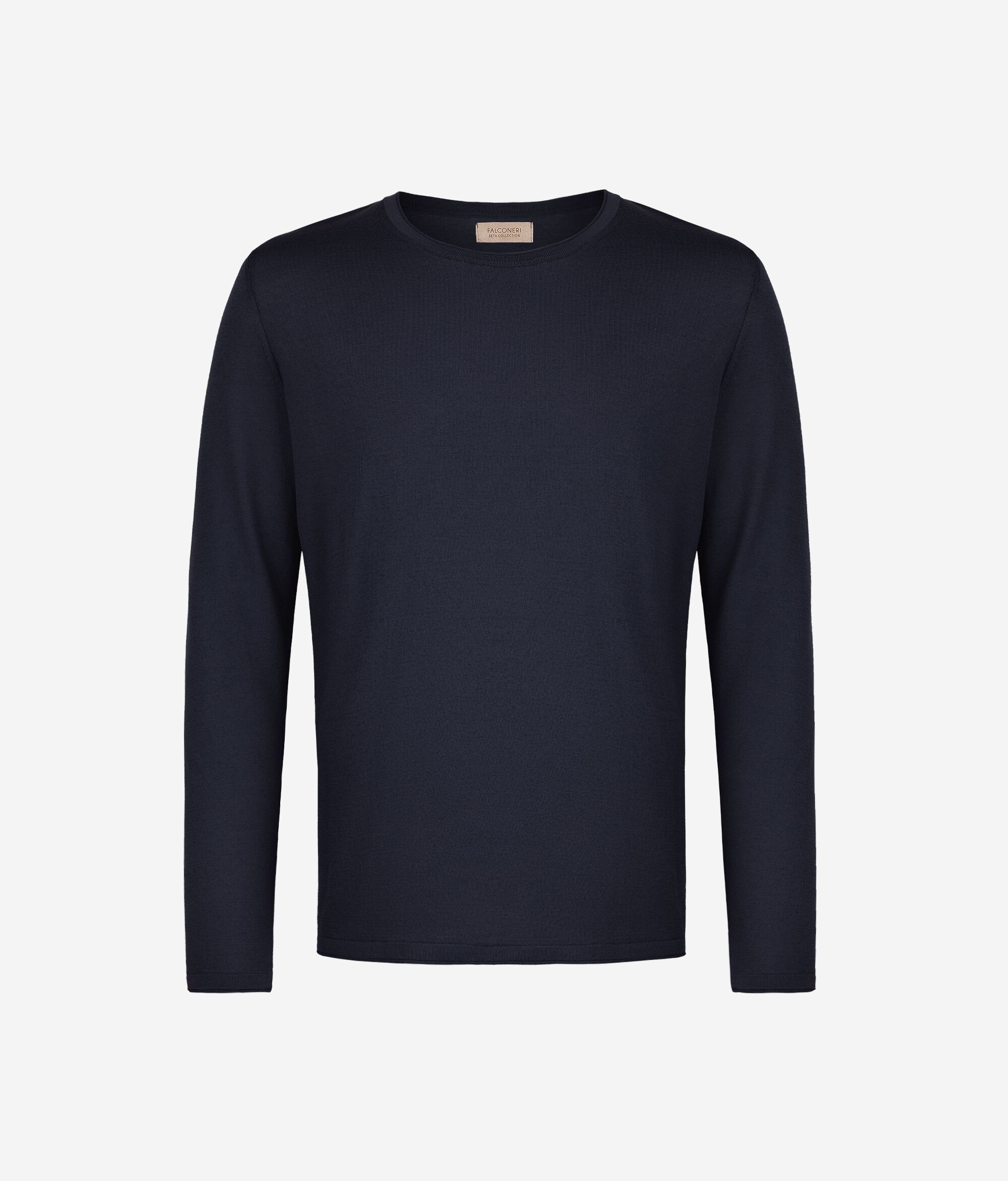 Silk and Cotton Crewneck Sweater