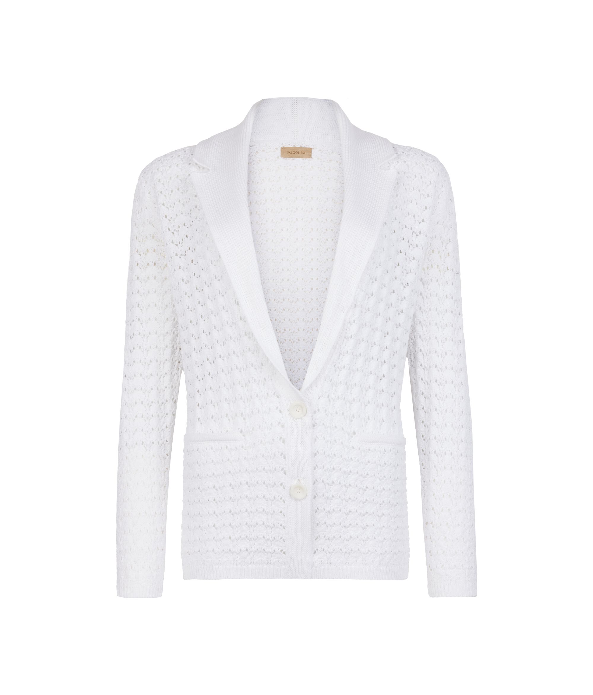 Gilet en coton effet crochet