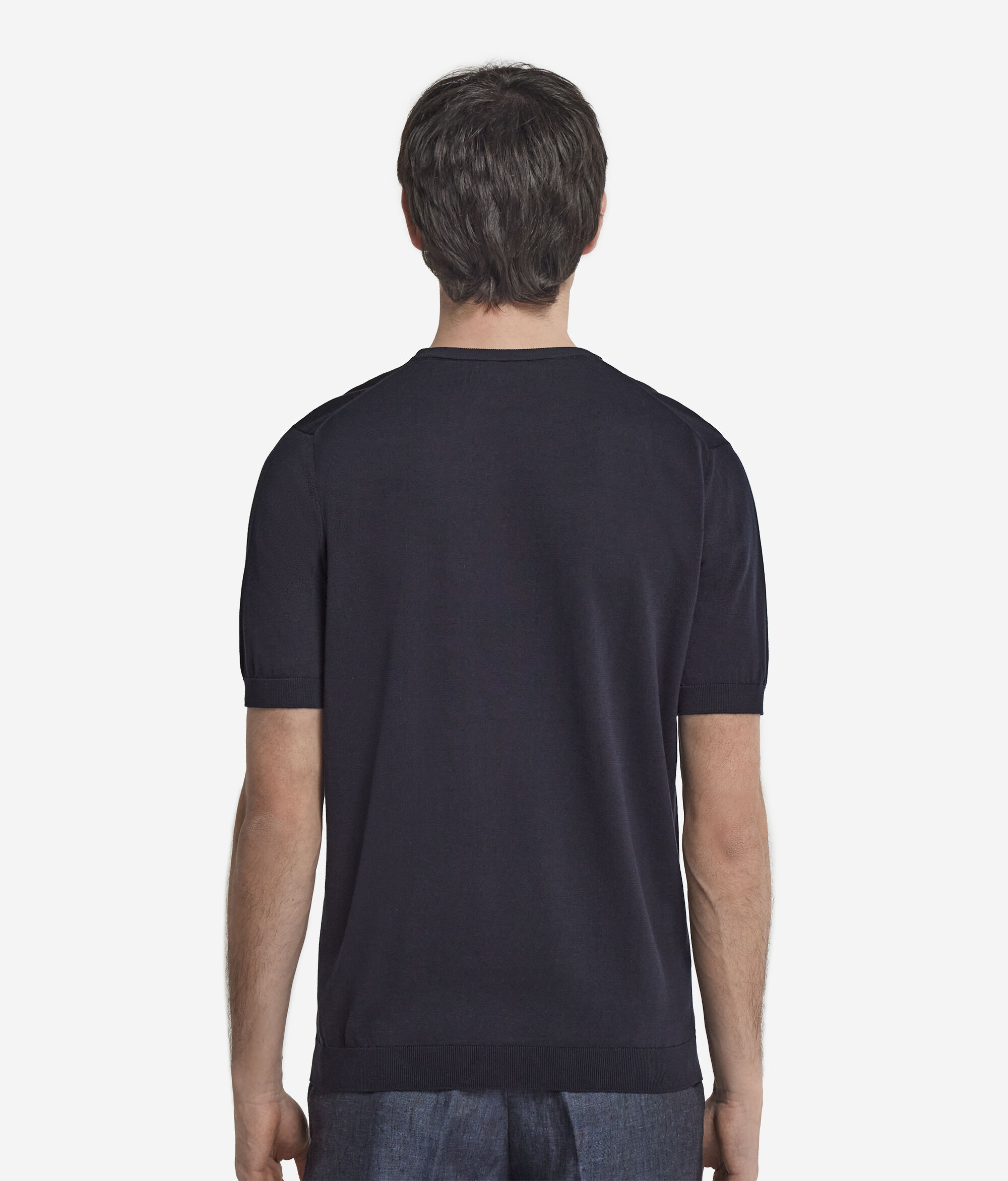 Camiseta con cuello redondo y manga corta de algodón Fresh