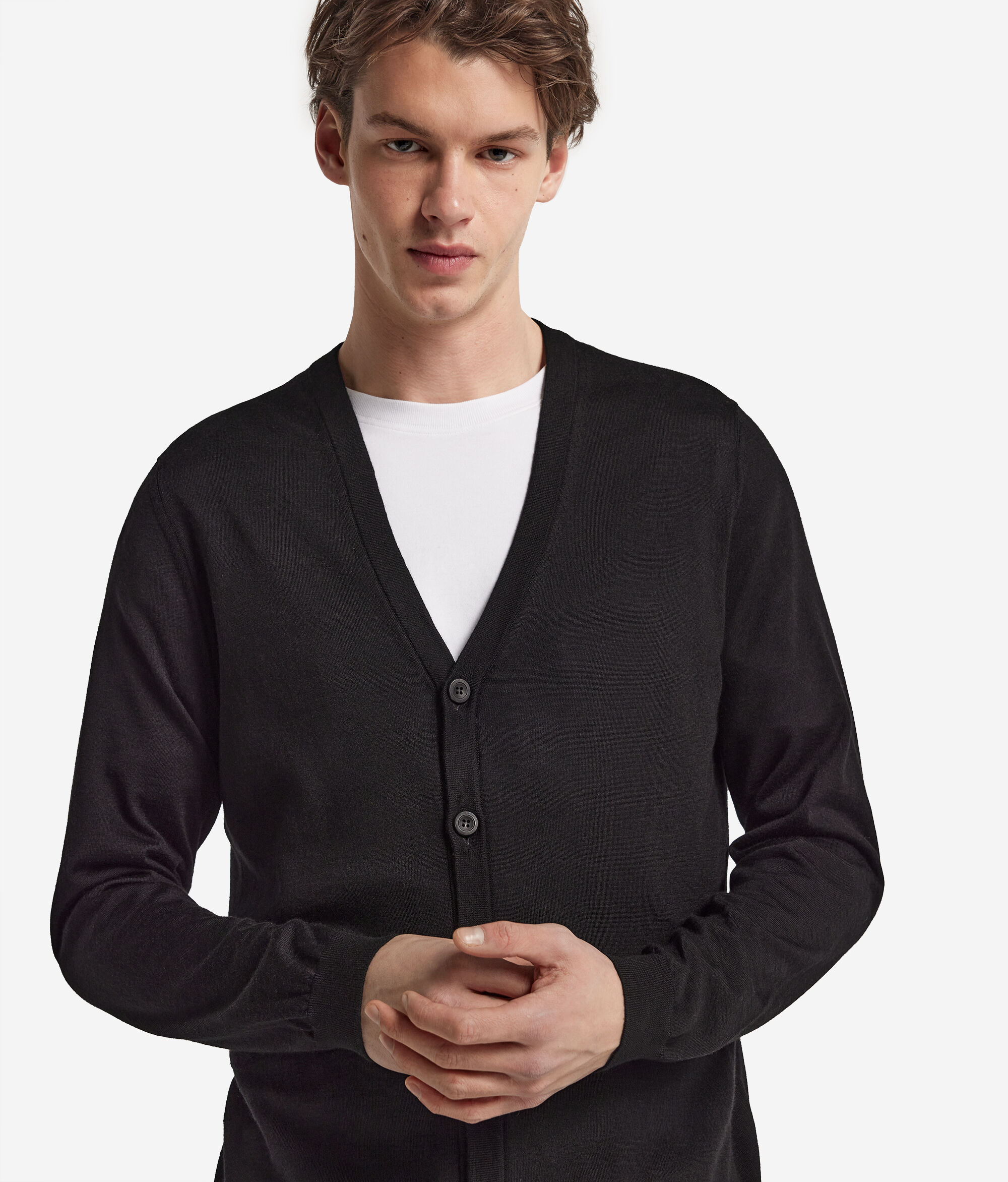 Gilet boutonné en cachemire