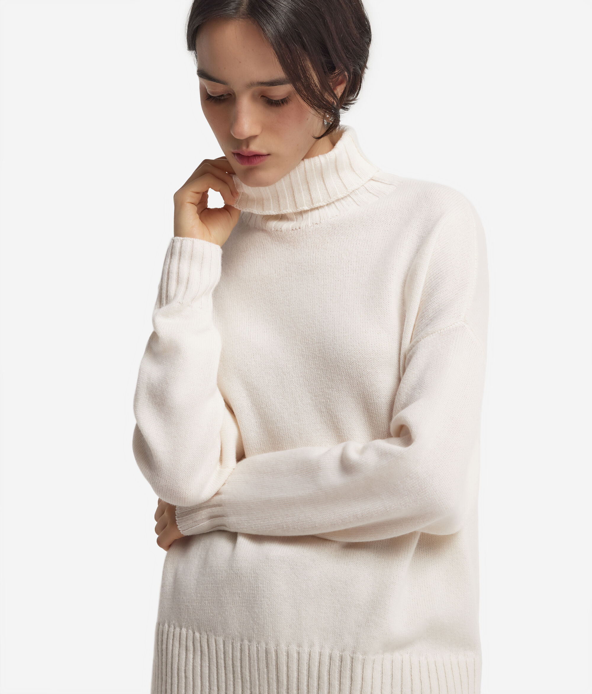 Cashmere Oversized Turtleneck Sweater | Falconeri