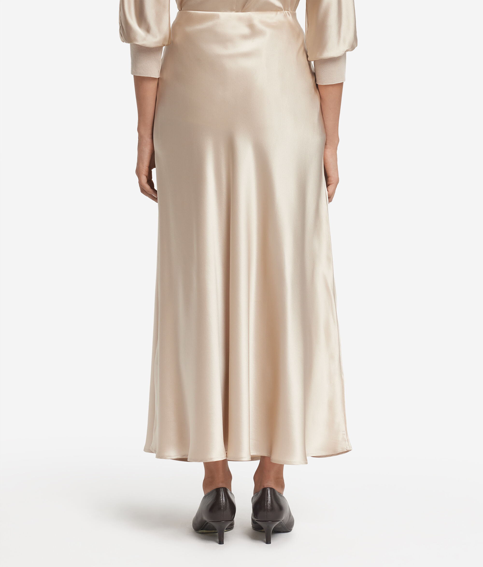 Satin Maxi Skirt Vince Satin Skirt Champagne Silk Satin Skirt