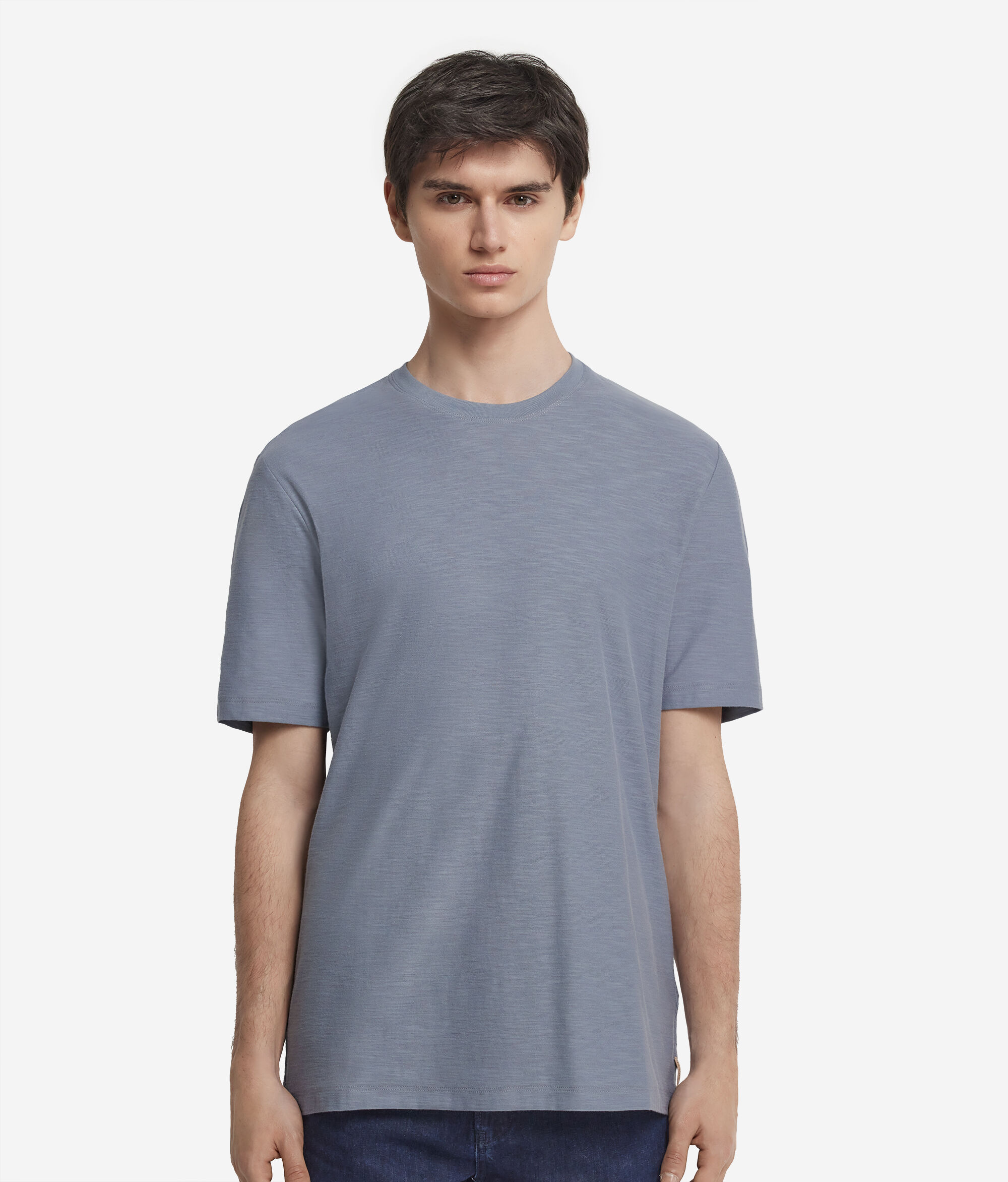 Short-Sleeved Twist-Stitch T-Shirt