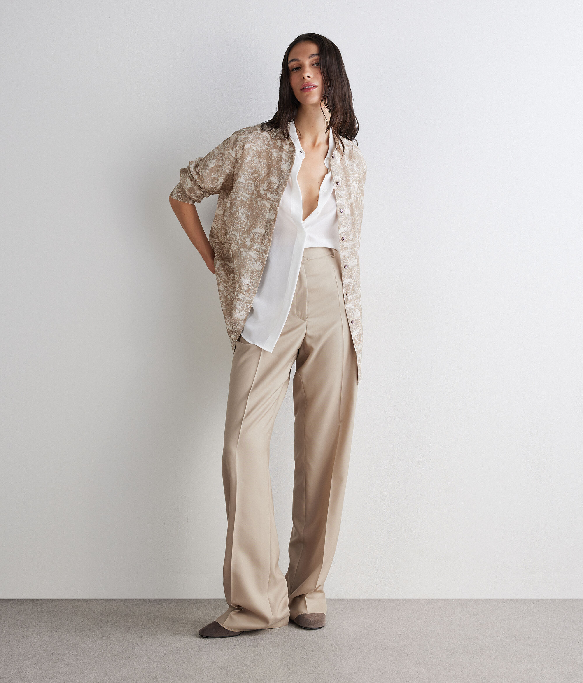 Koszula z muślinu z nadrukiem