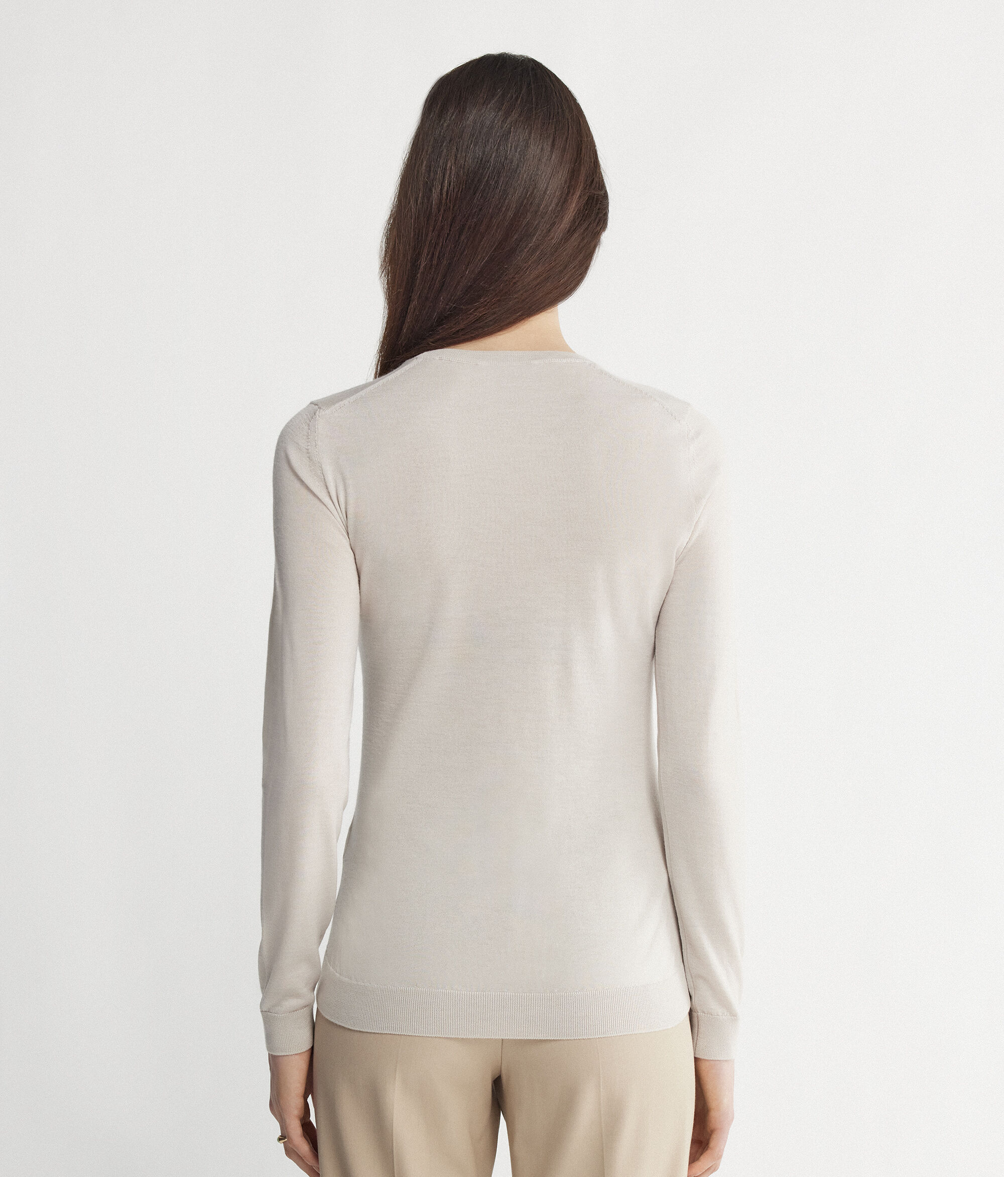 Round-Neck Ultrafine Cashmere Jumper