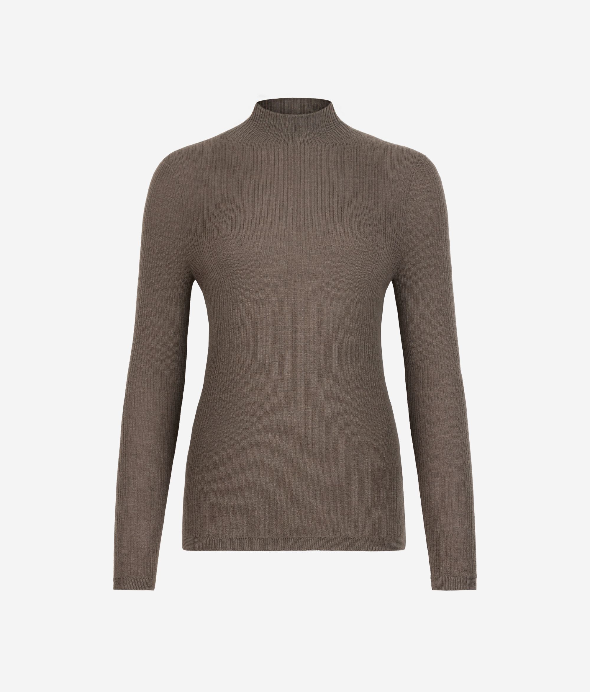 Водолазка в рубчик из ультратонкого кашемира