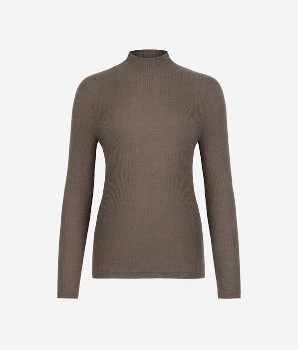 Водолазка в рубчик из ультратонкого кашемира