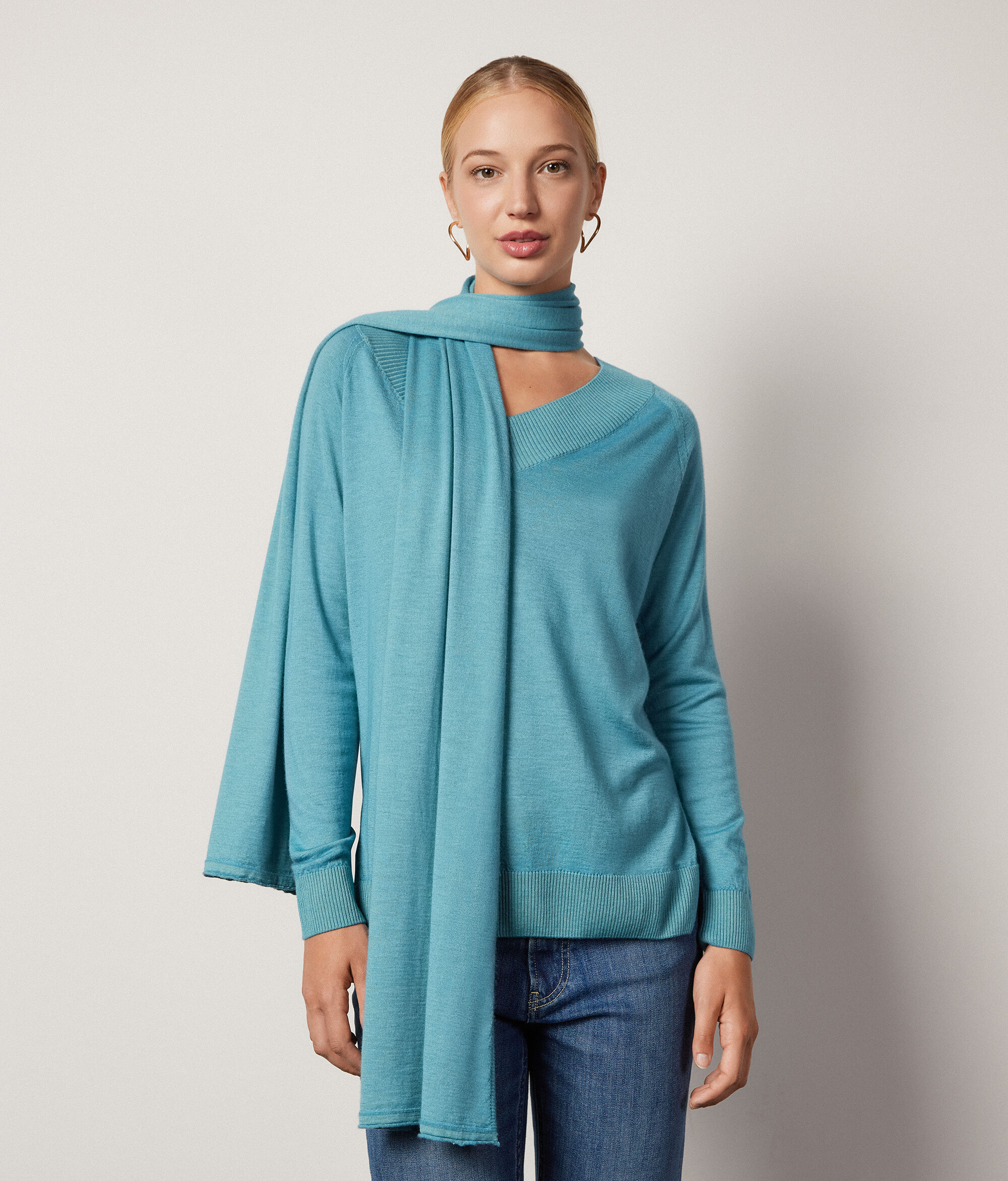 Cachecol em Ultrafine Cashmere
