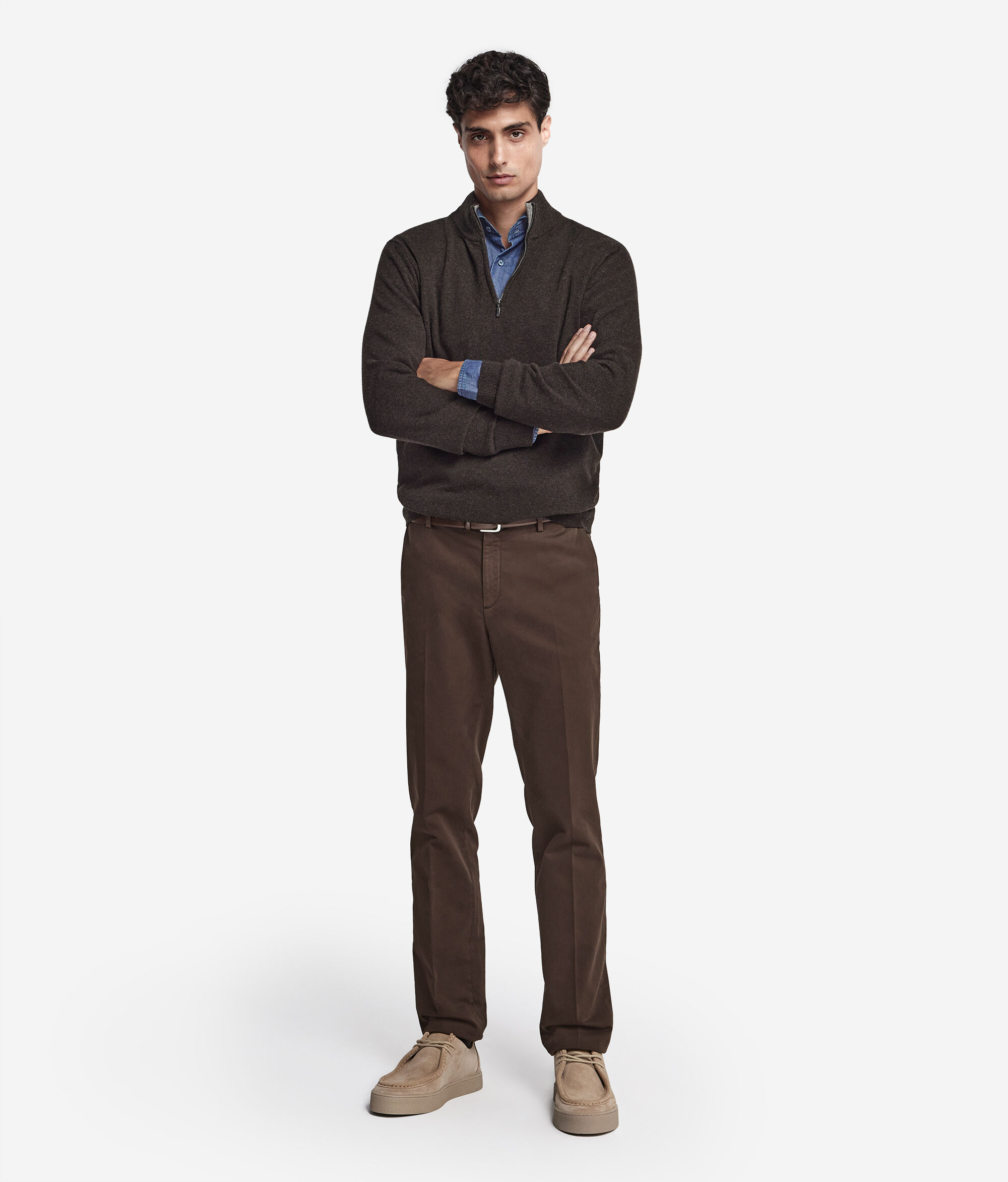 Pull camionneur homme en cachemire ultra-doux