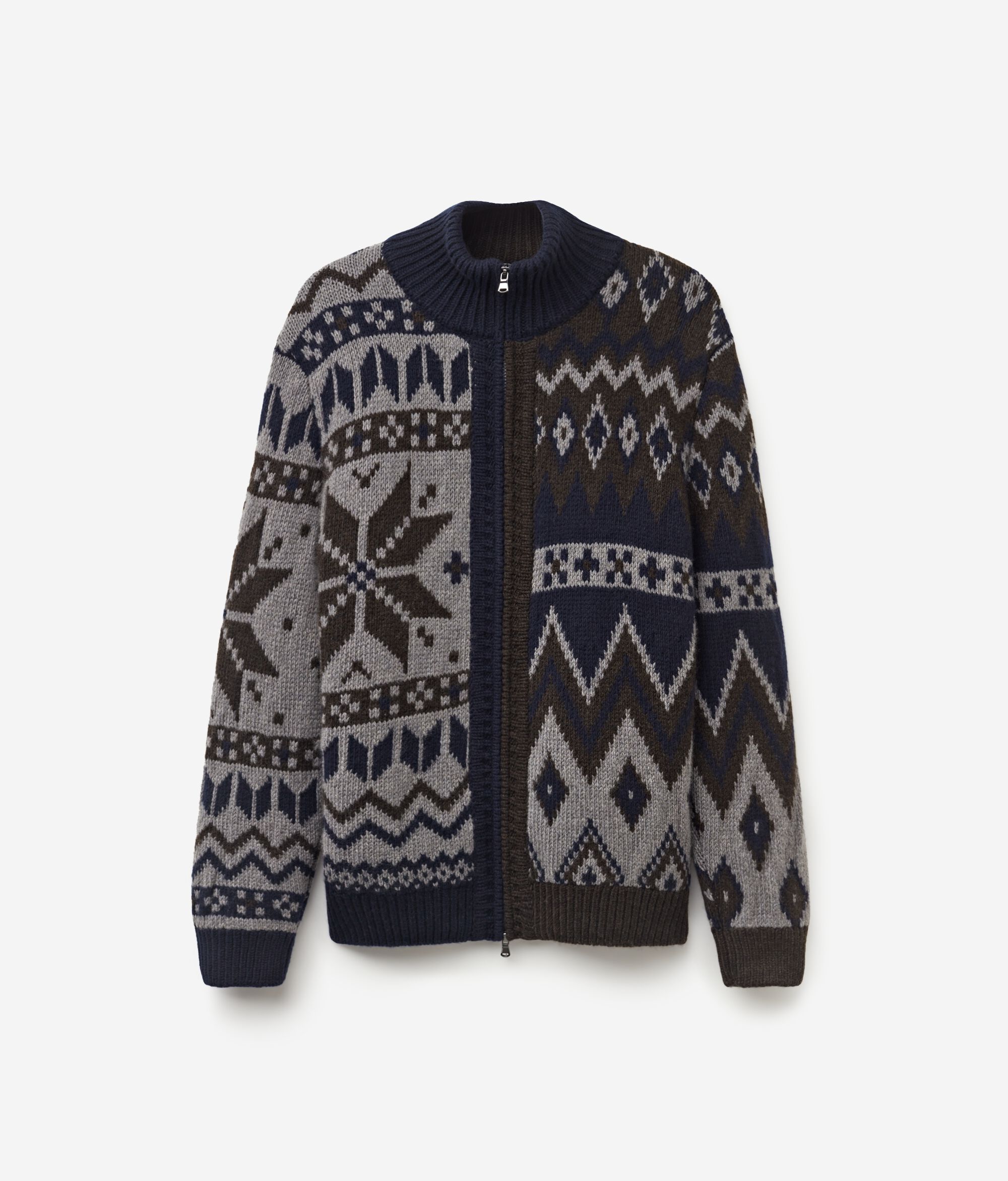 Blusão Jacquard em Caxemira
