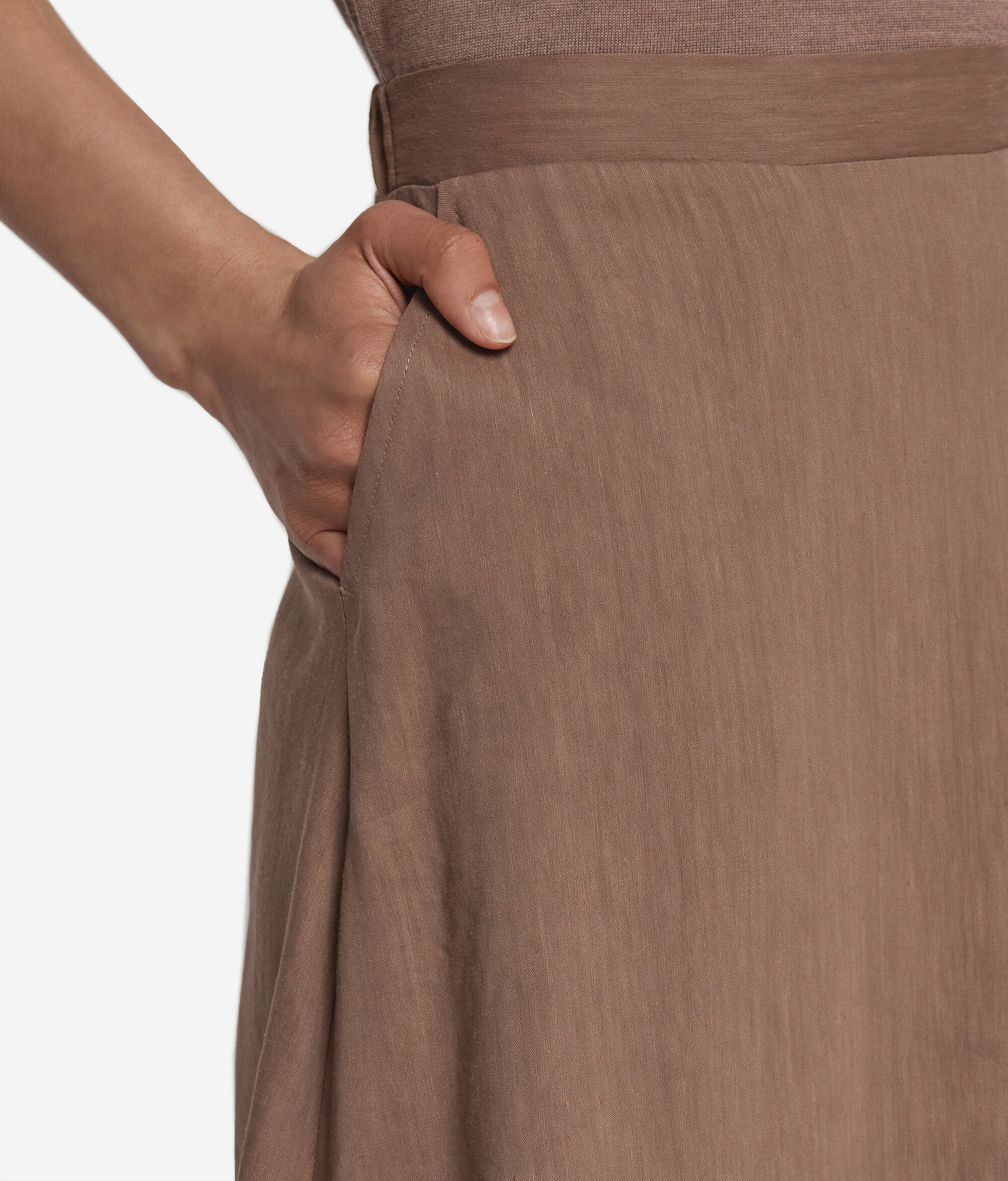 Linen Viscose Skirt