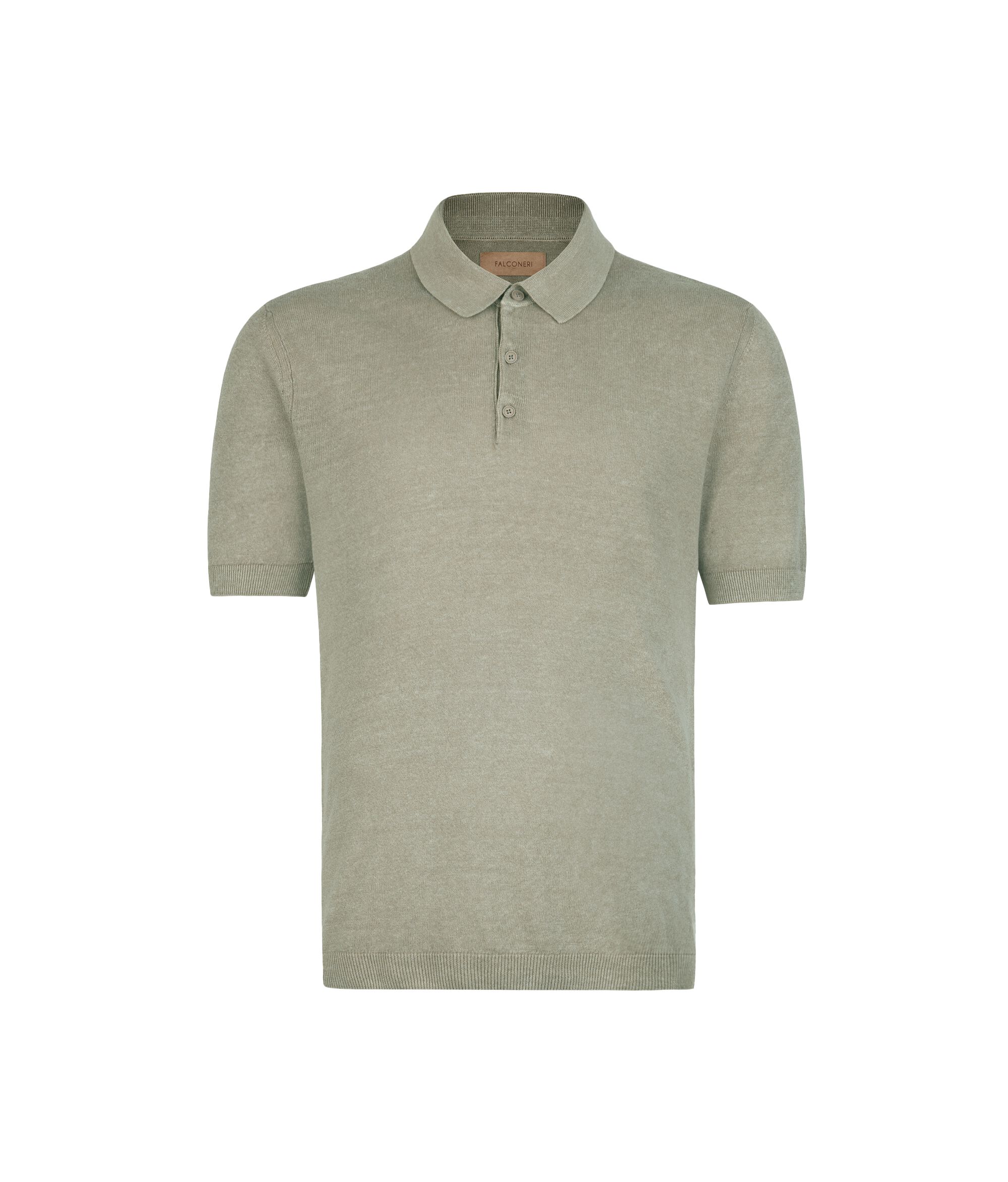 Cotton Linen Short-Sleeved Polo Shirt