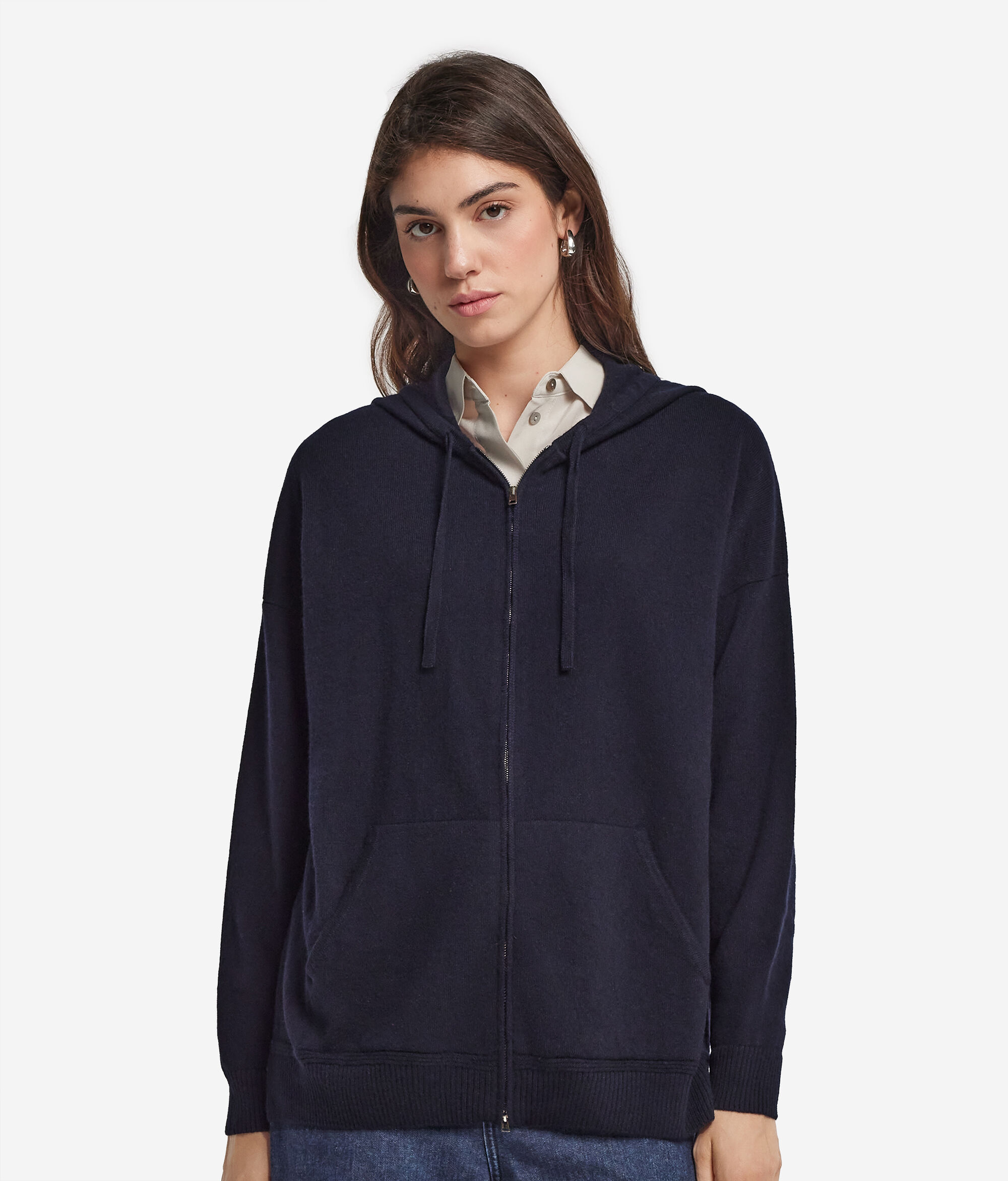 Sweatshirt à capuche en cachemire ultra-doux