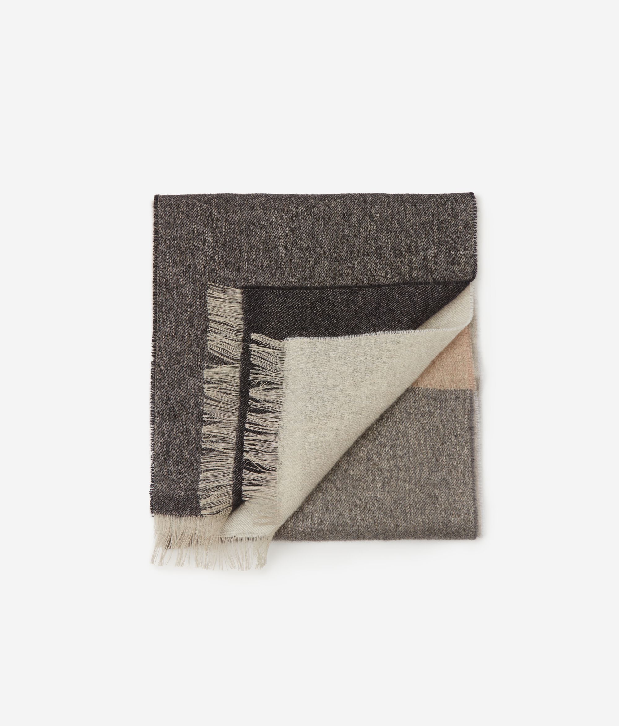 Faded Linen and Ultrafine Cashmere Scarf