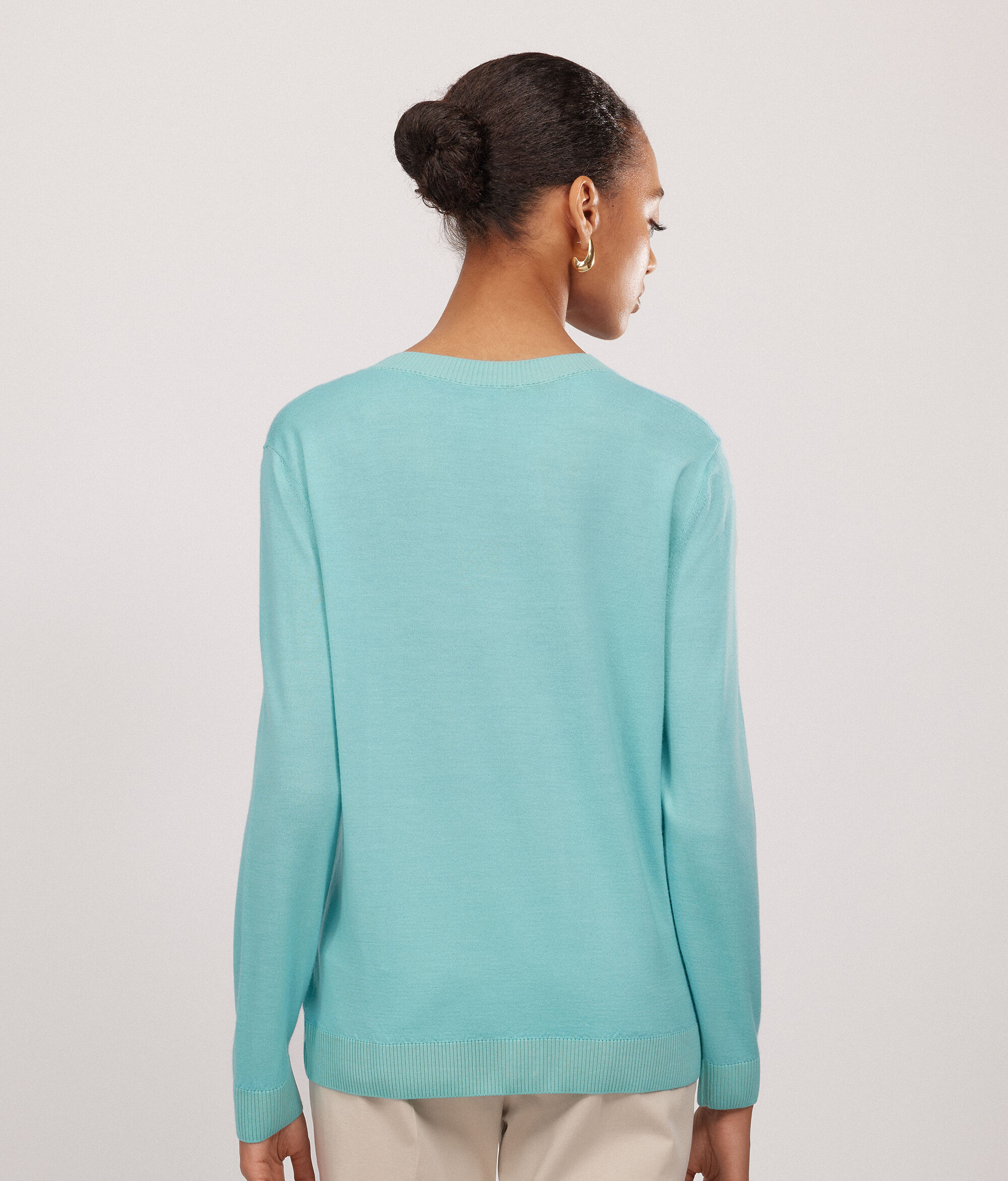 Round-Neck Ultrafine Cashmere Jumper