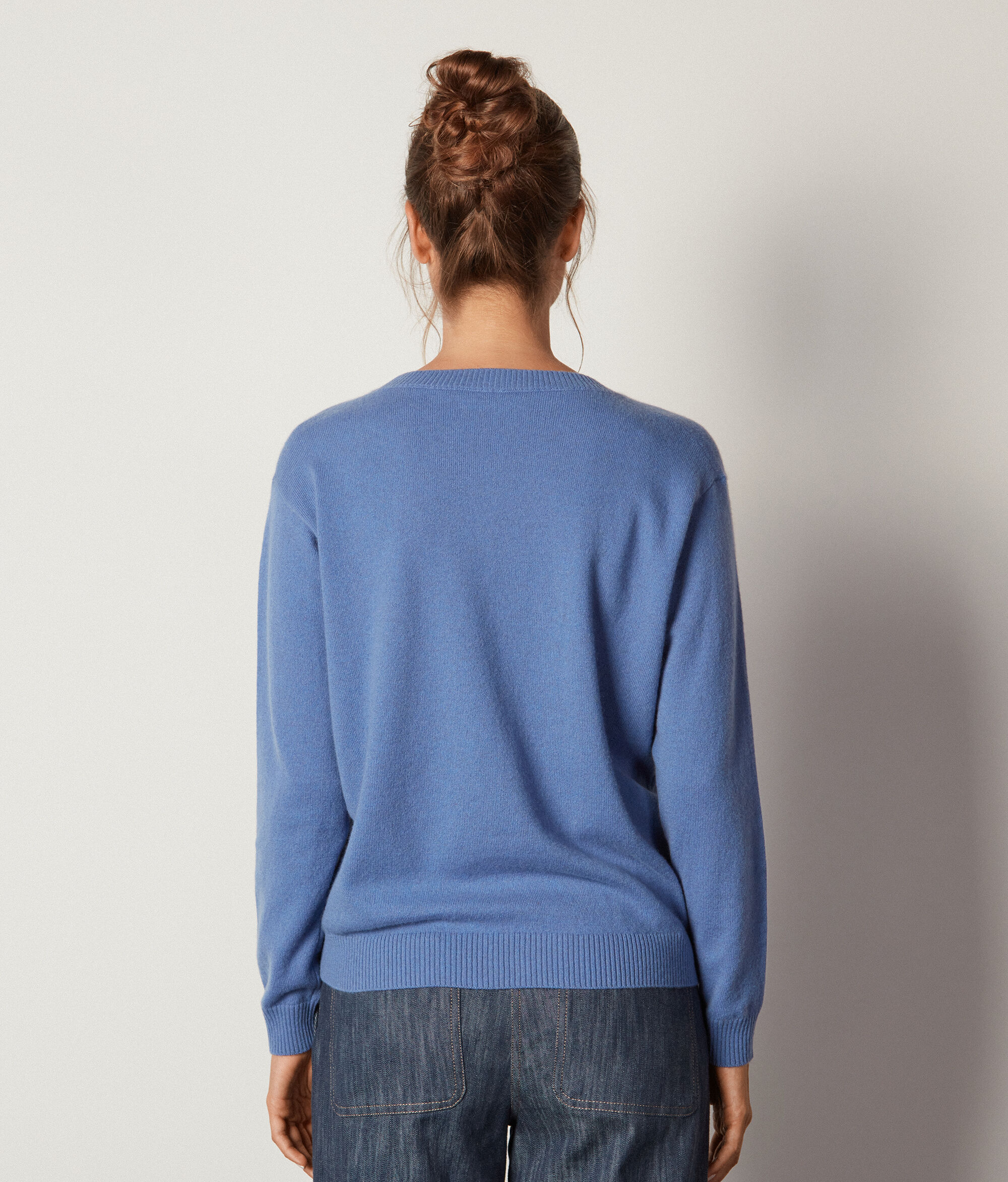 Damenpullover mit U-Boot-Ausschnitt aus Kaschmir Ultrasoft