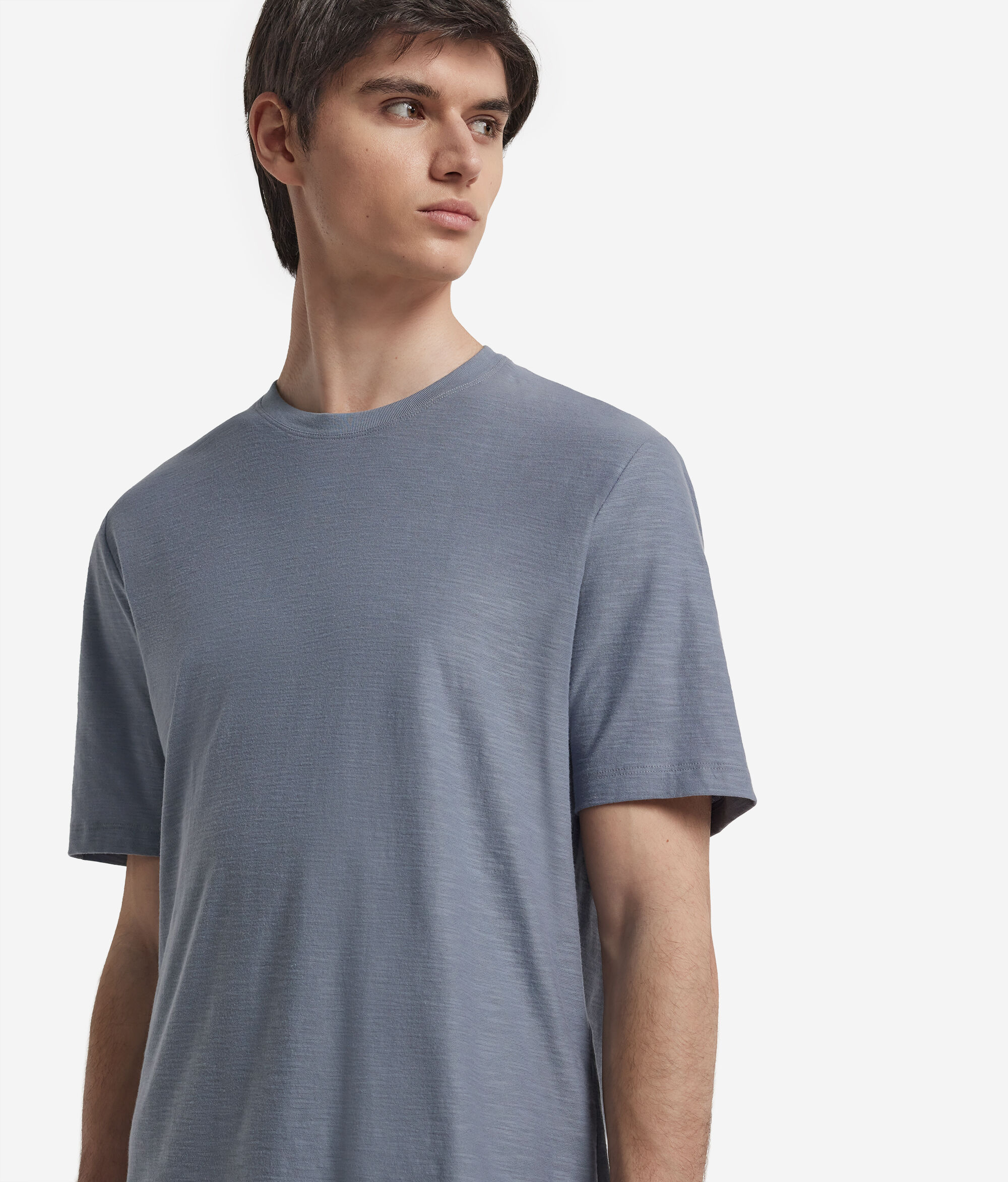 Short-Sleeved Twist-Stitch T-Shirt