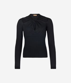 Μπλούζα με Κρουαζέ Ντεκολτέ από Ultrafine Cashmere