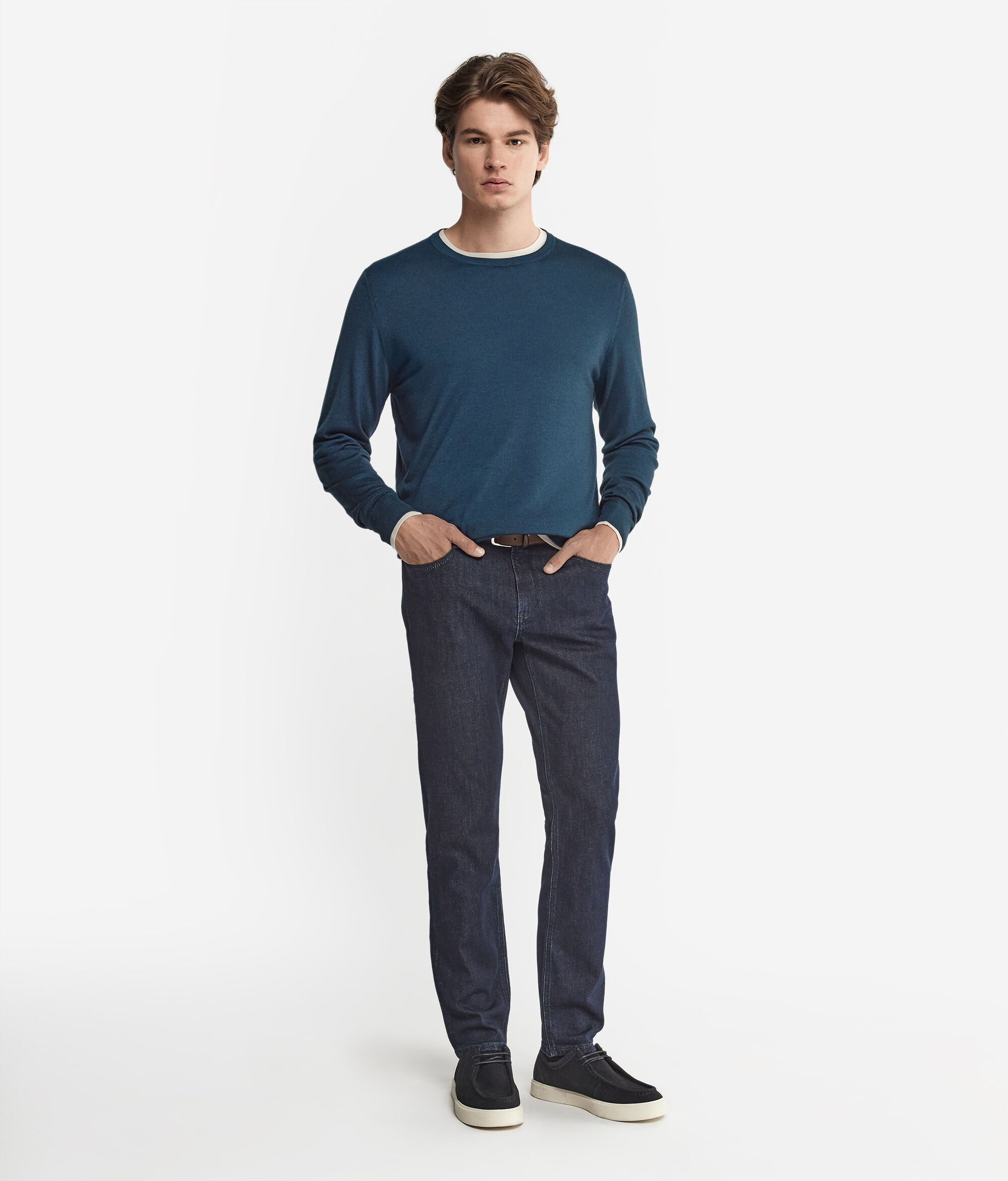 Rundhalspullover aus Kaschmir Ultrafine