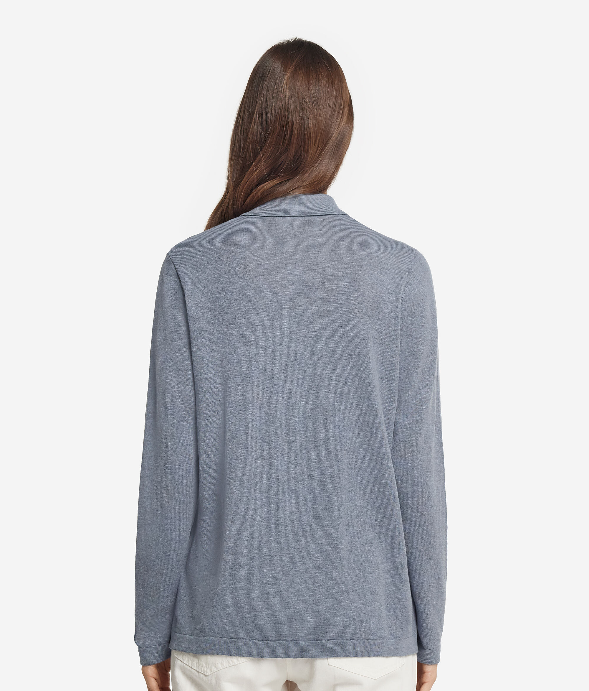 Langärmelige Hemdbluse aus Baumwolle