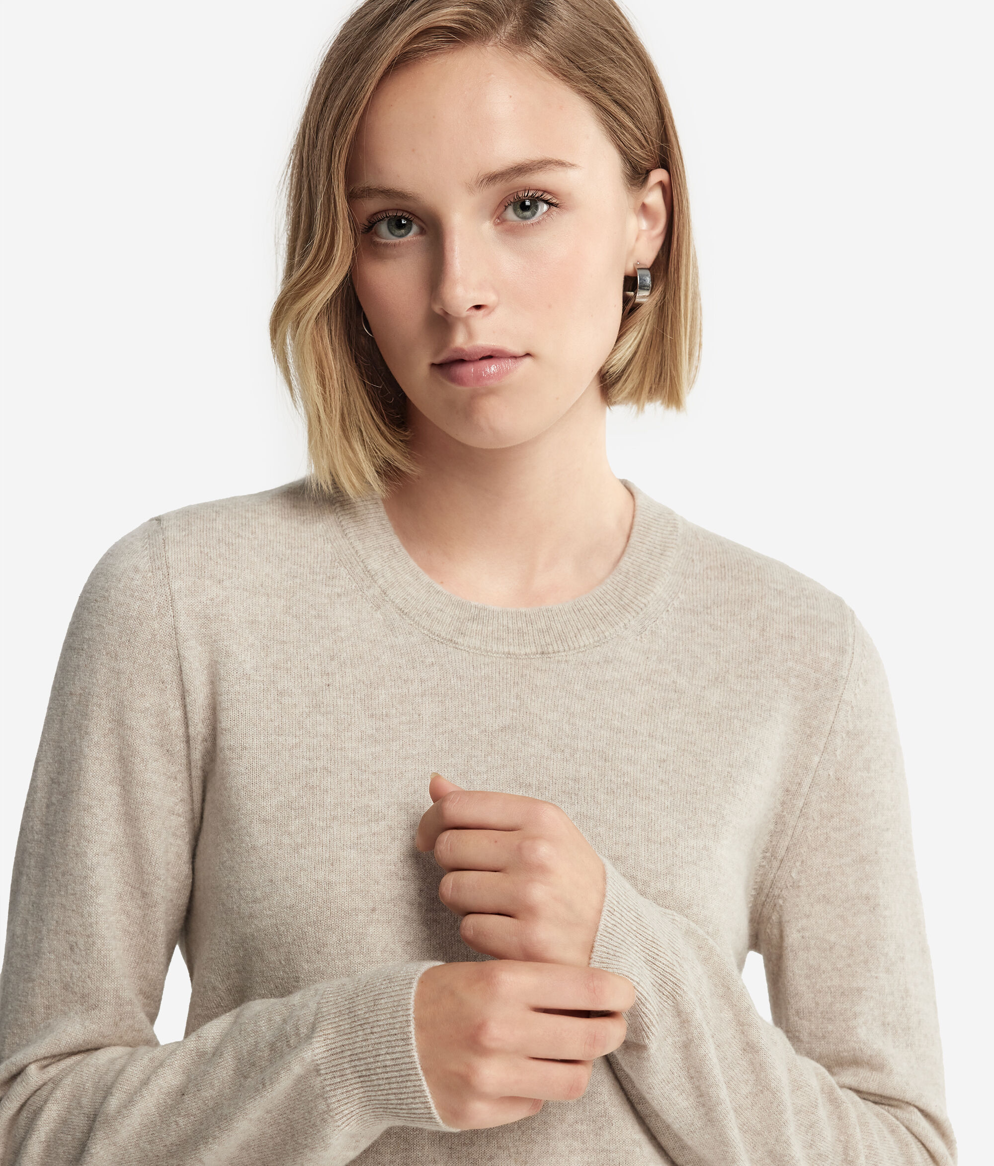 Jersei de coll rodó i màniga llarga de Cashmere Ultrasoft
