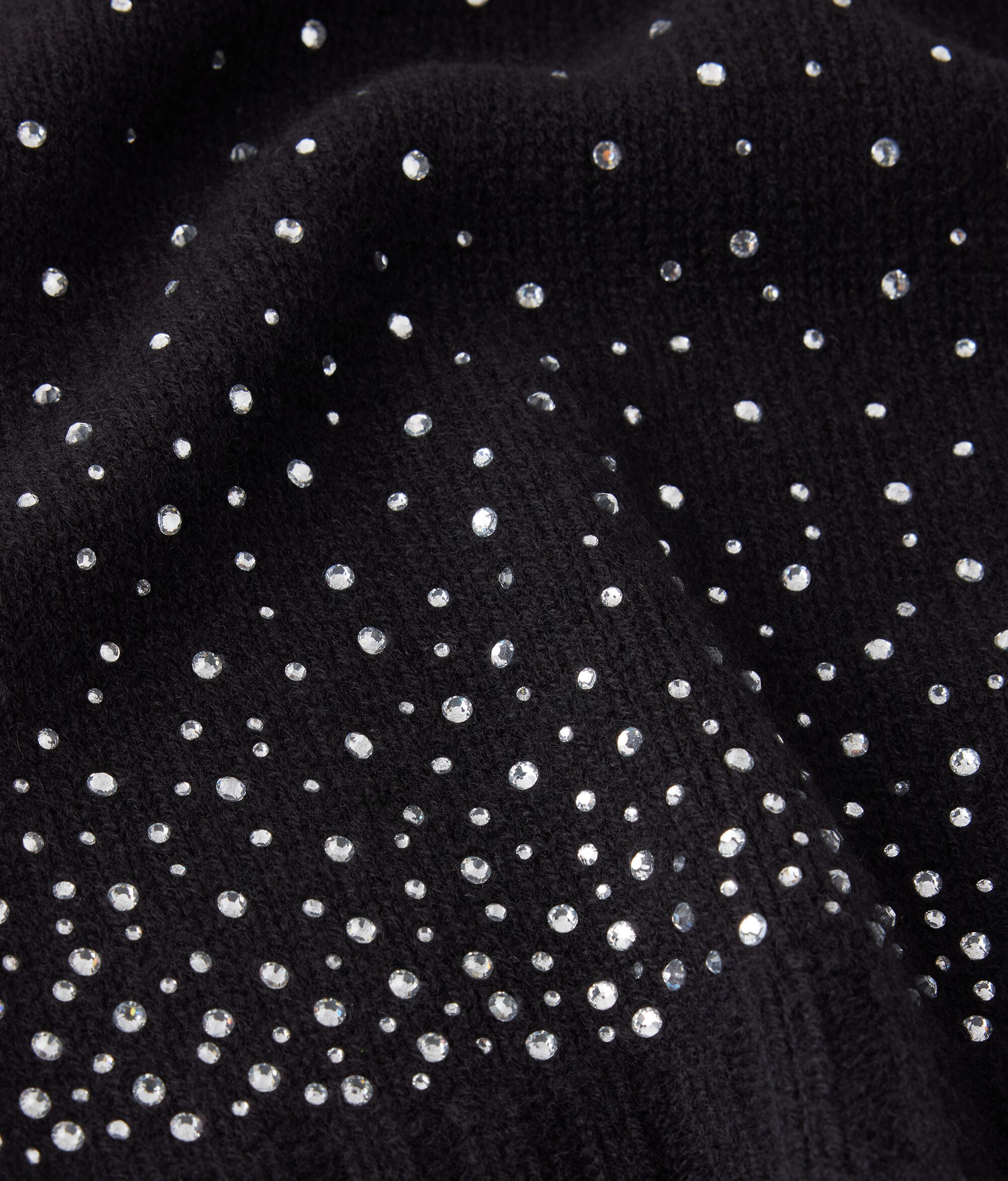 Шарф из кашемира со стразами