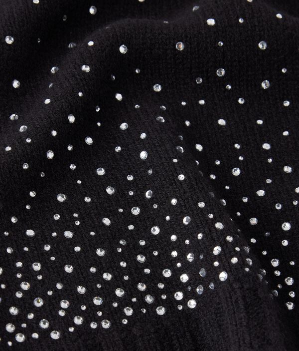 Шарф из кашемира со стразами