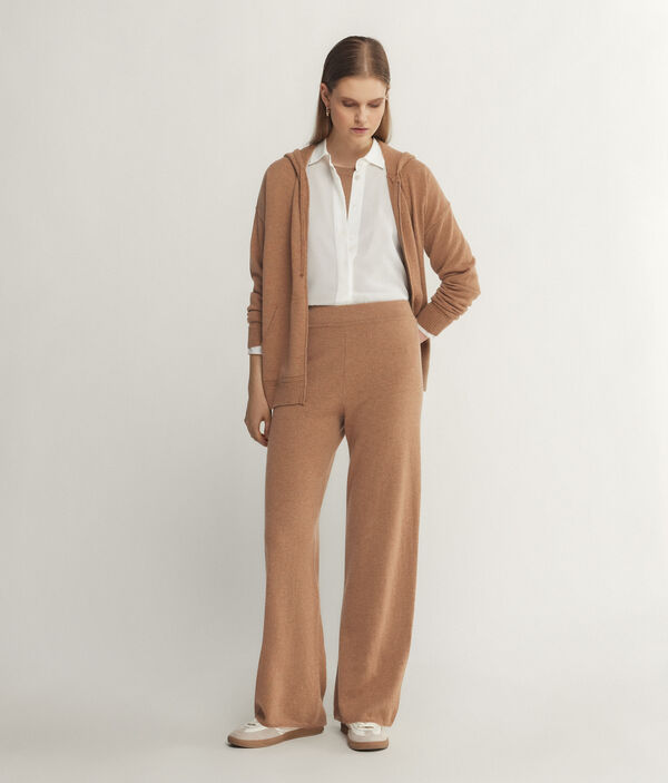 Pantalon large en cachemire ultra-doux