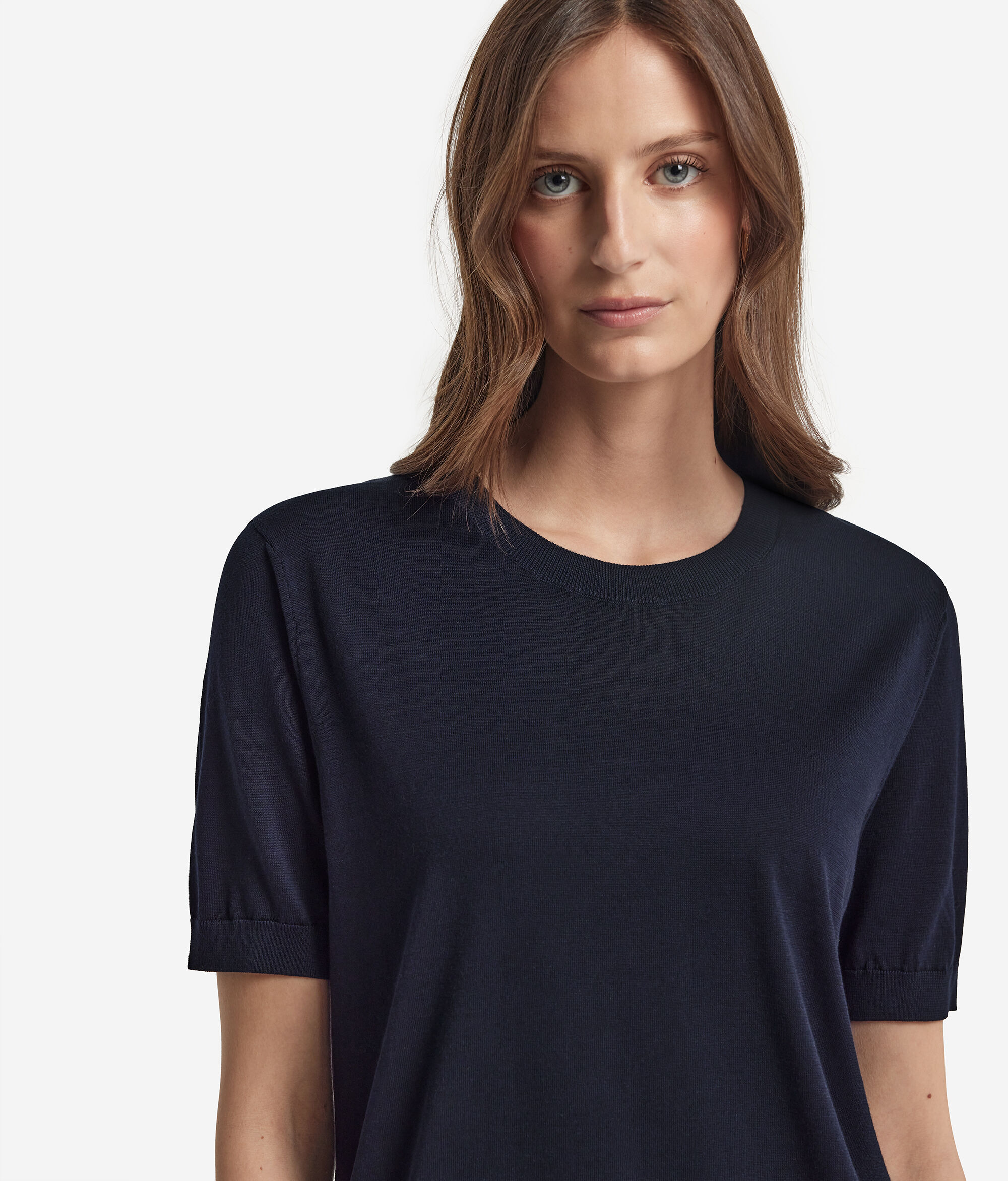Rundhals-T-Shirt aus Baumwolle Fresh
