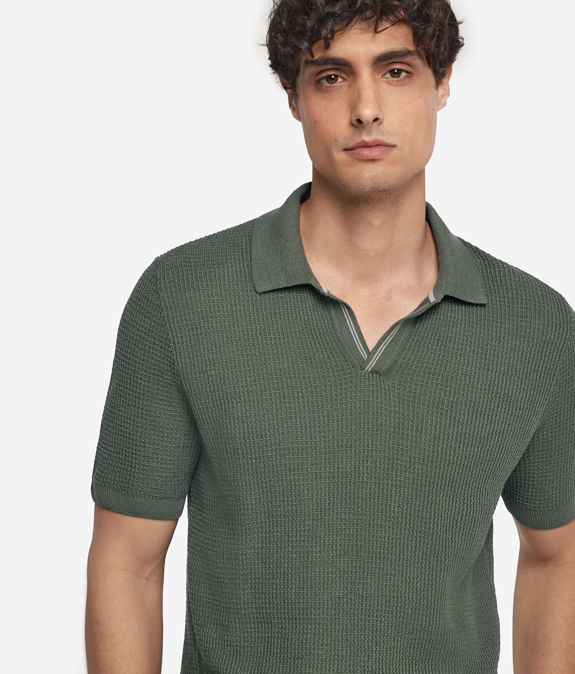 Polo Manica Corta Punto Waffle