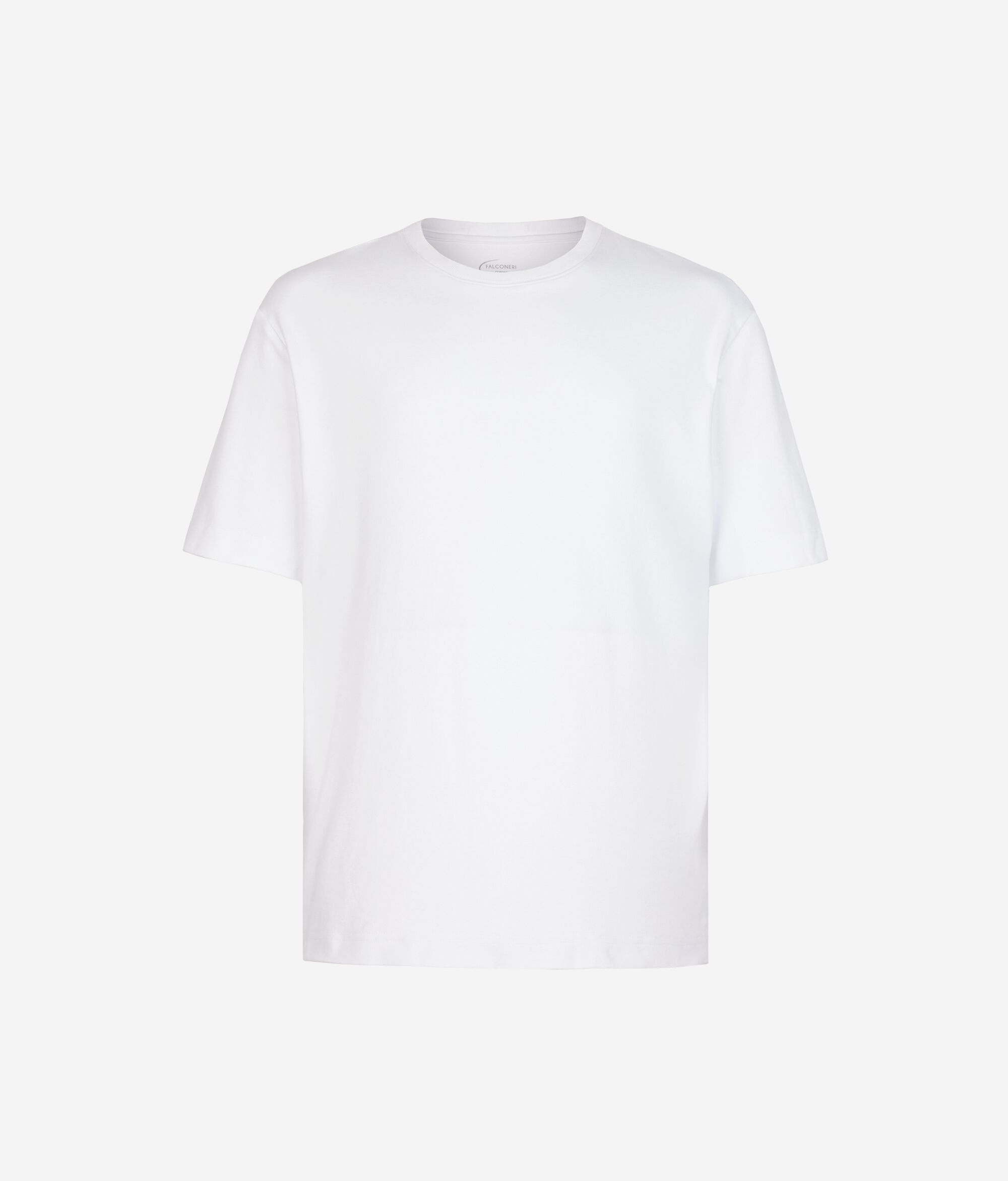 T-shirt à col rond en jersey de coton