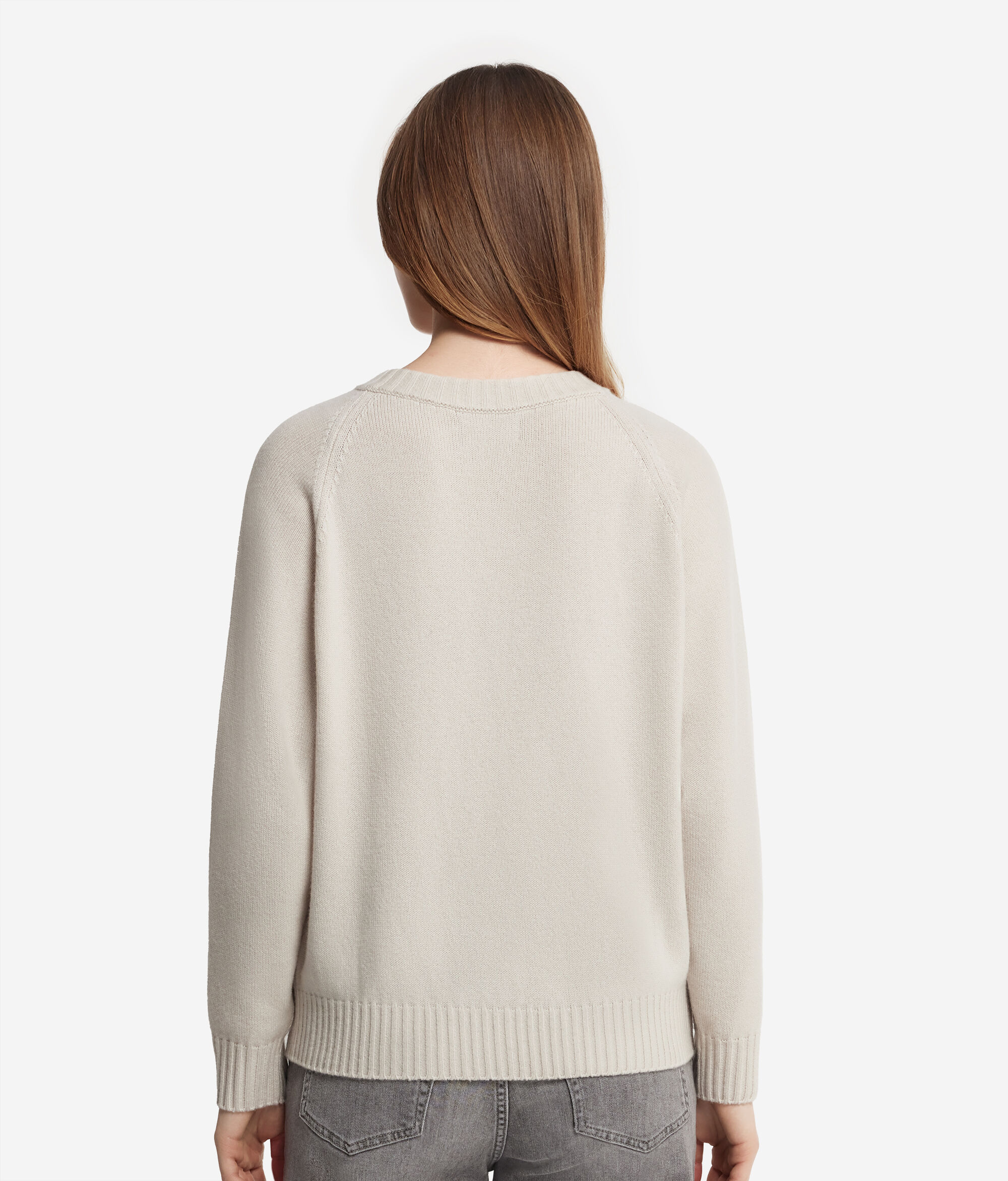 Jersei amb escot en punta i espatlla martell de Cashmere Ultrasoft