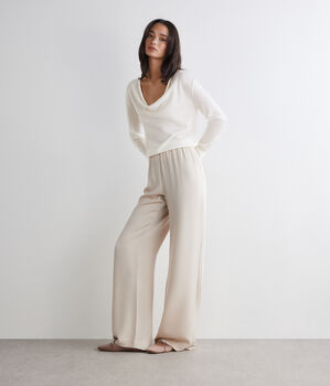 Silkfine Cashmere draped jumper