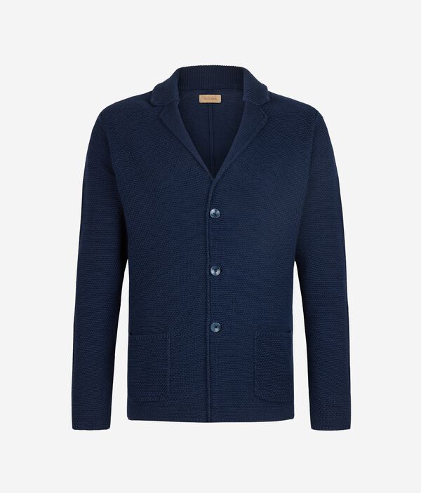 Пиджак из хлопка и льна