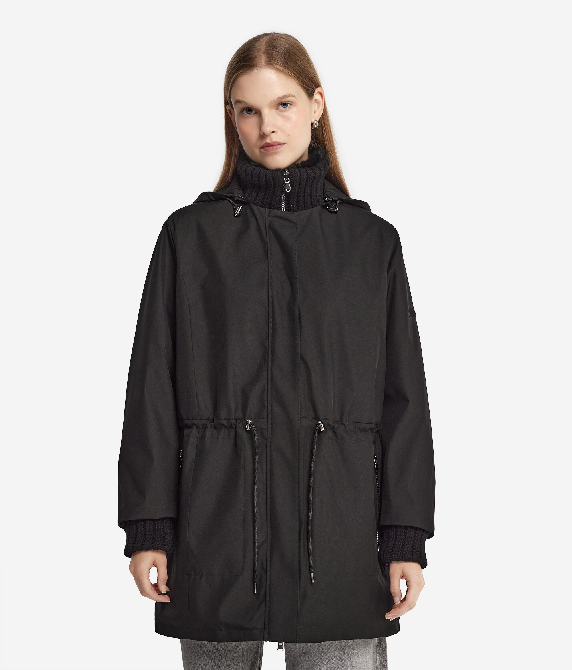Funktionsjacke zum Wenden mit Kaninchenfutter
