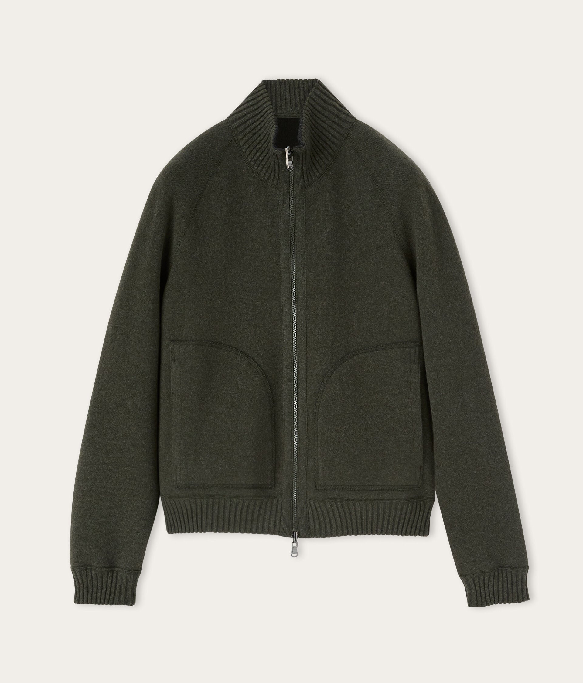Reversible Ultrasoft Cashmere Bomber