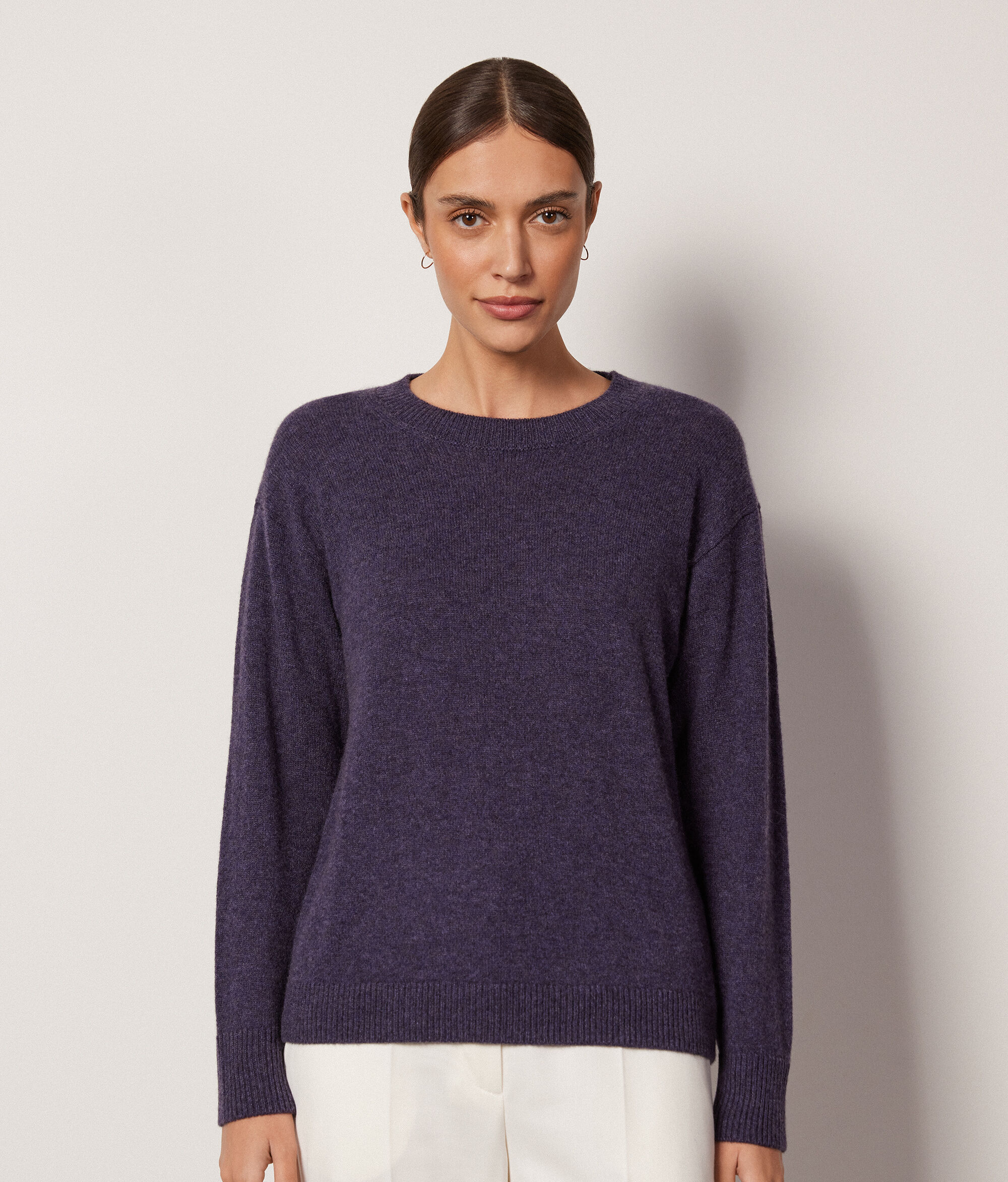 Pull femme en cachemire ultra-doux à col rond