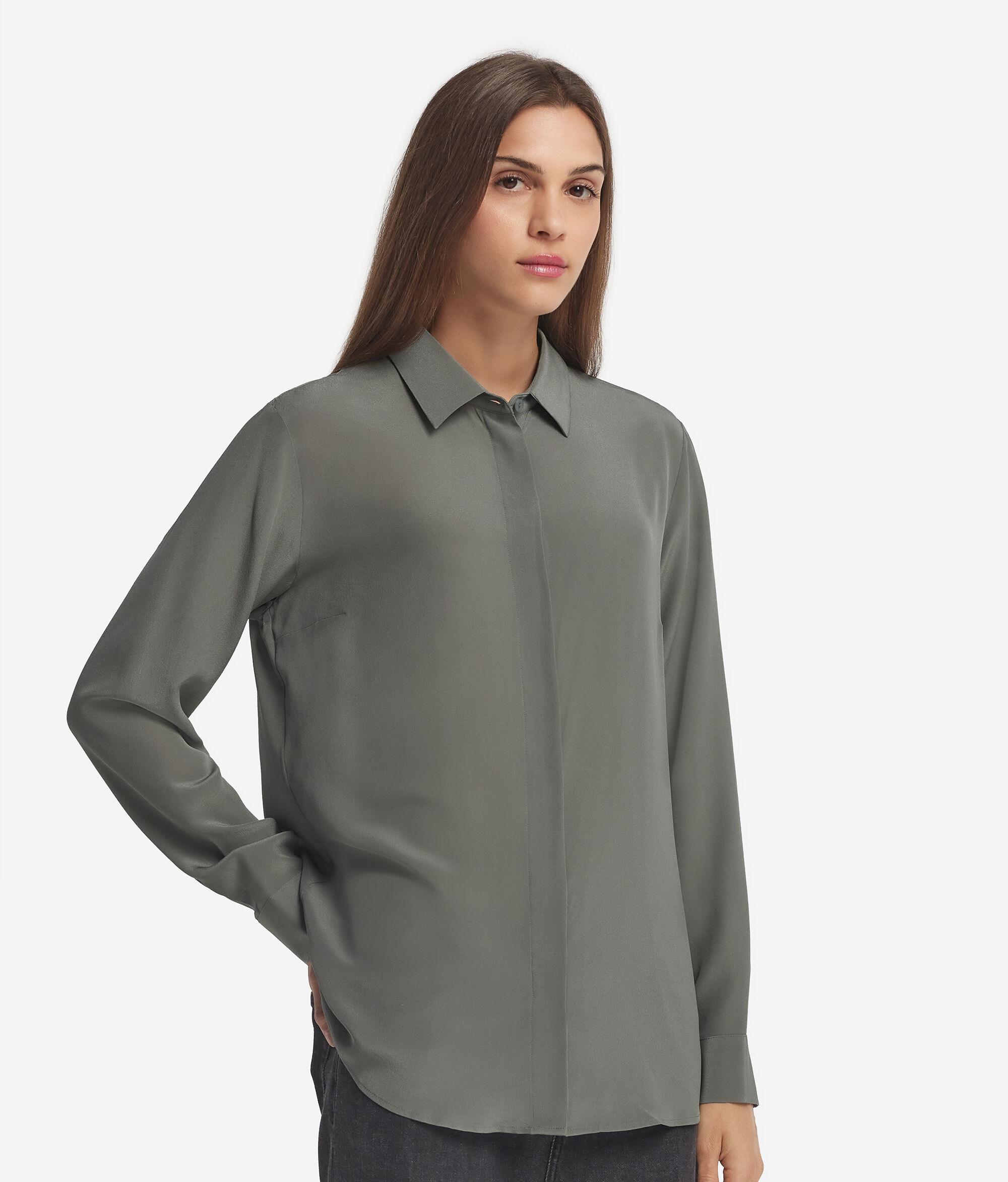 Camicia con Colletto in Seta