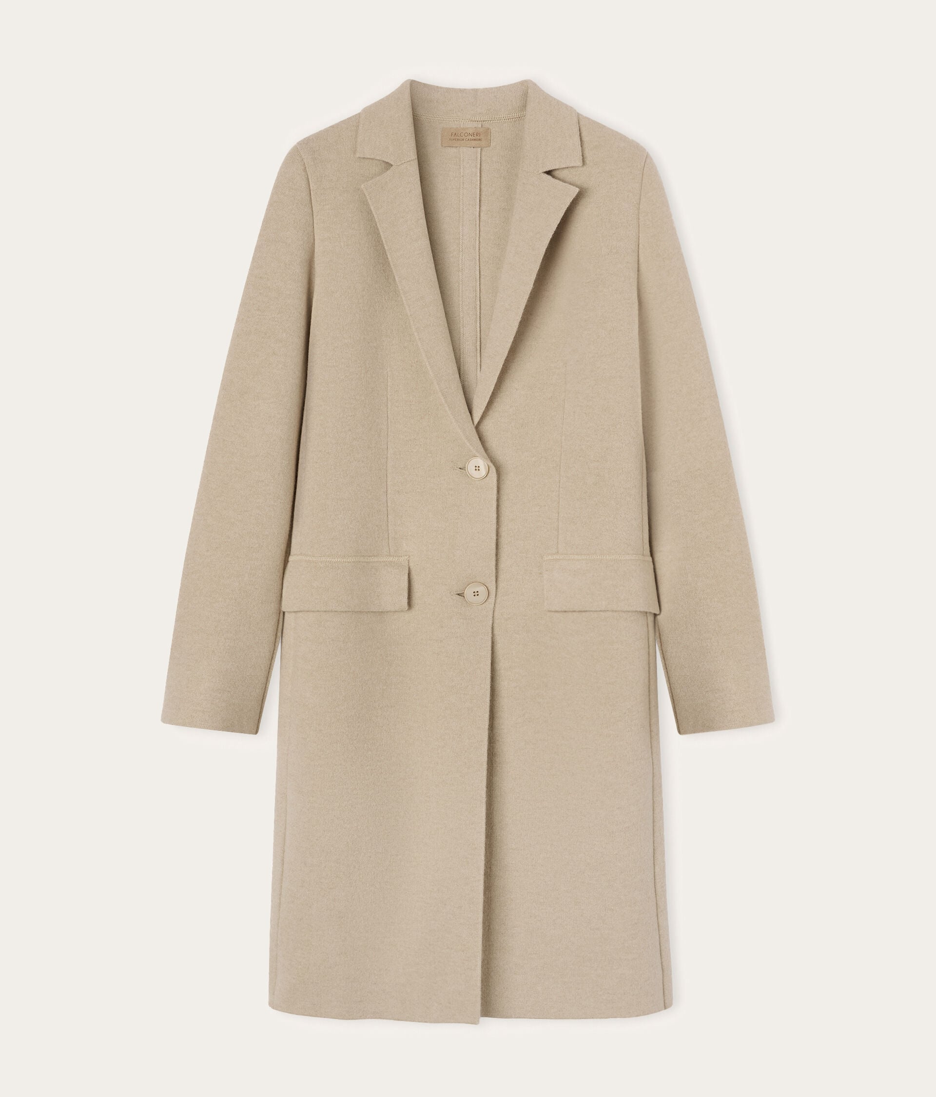 Manteau long en cachemire ultra-doux