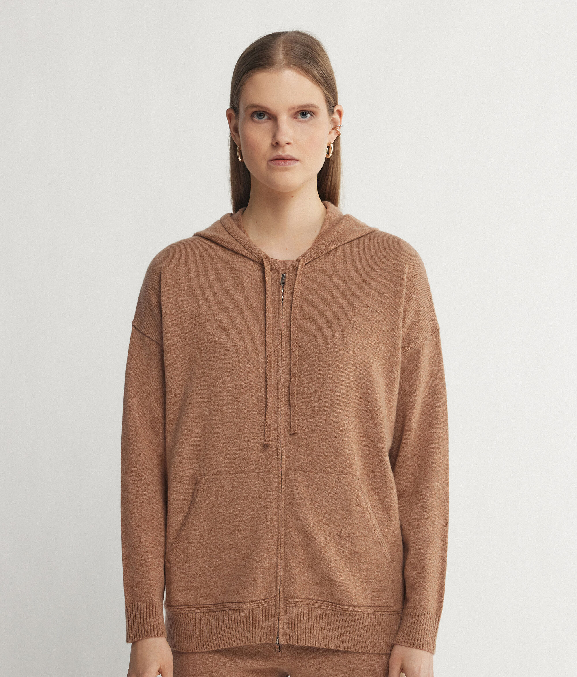Hooded Ultrasoft Cashmere Sweatshirt