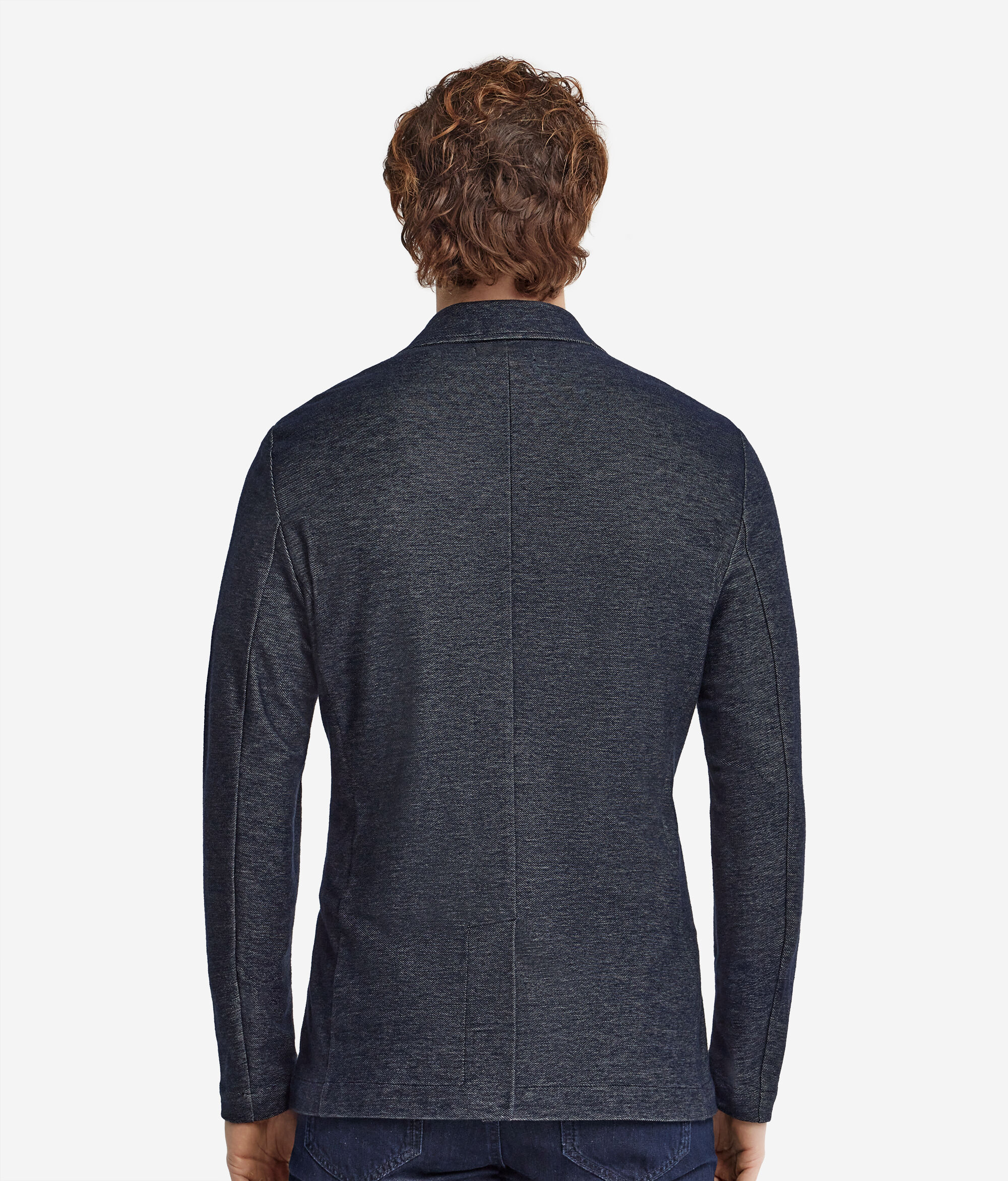 Denim-effect Jersey Jacket