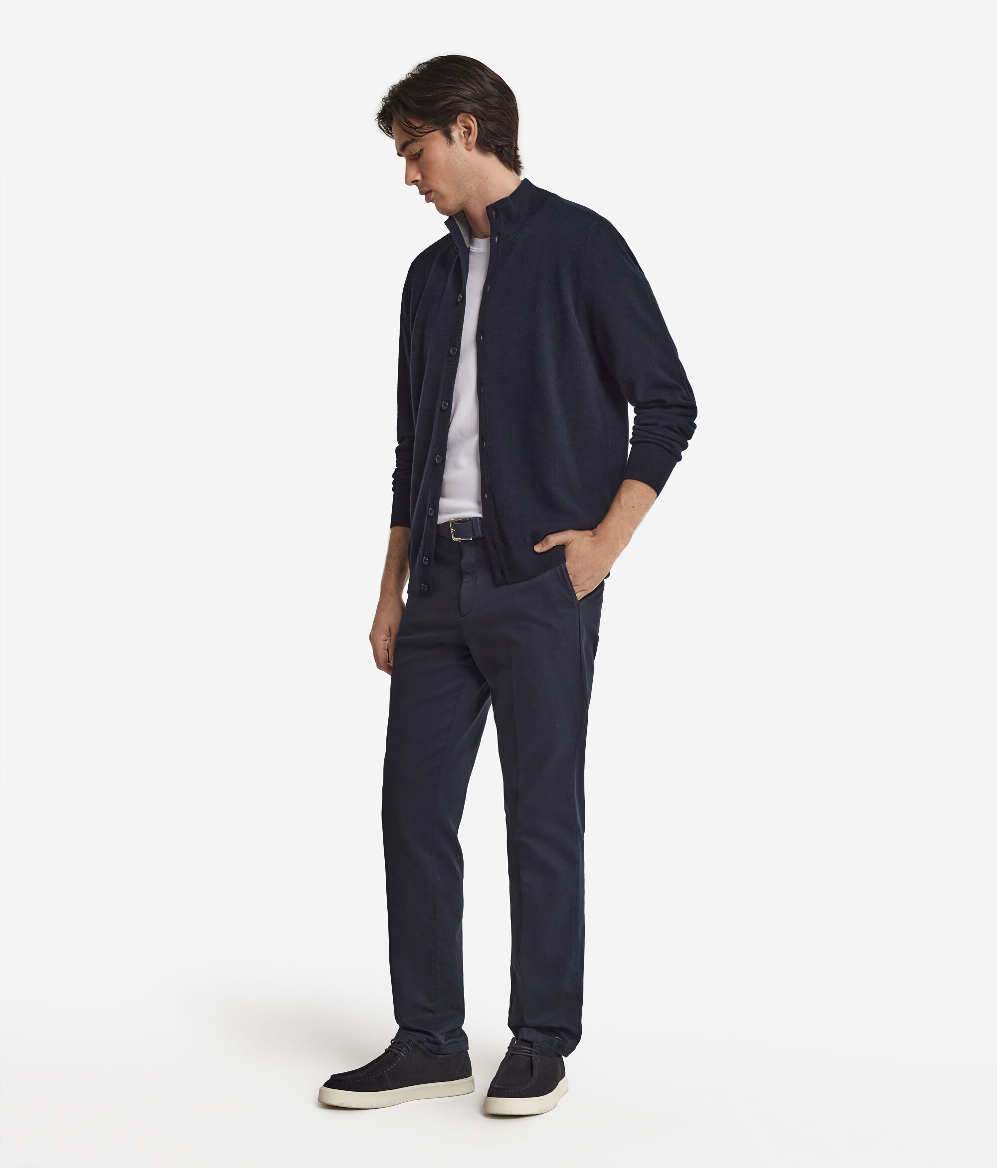 Cardigan con bottoni in Cashmere Ultrasoft