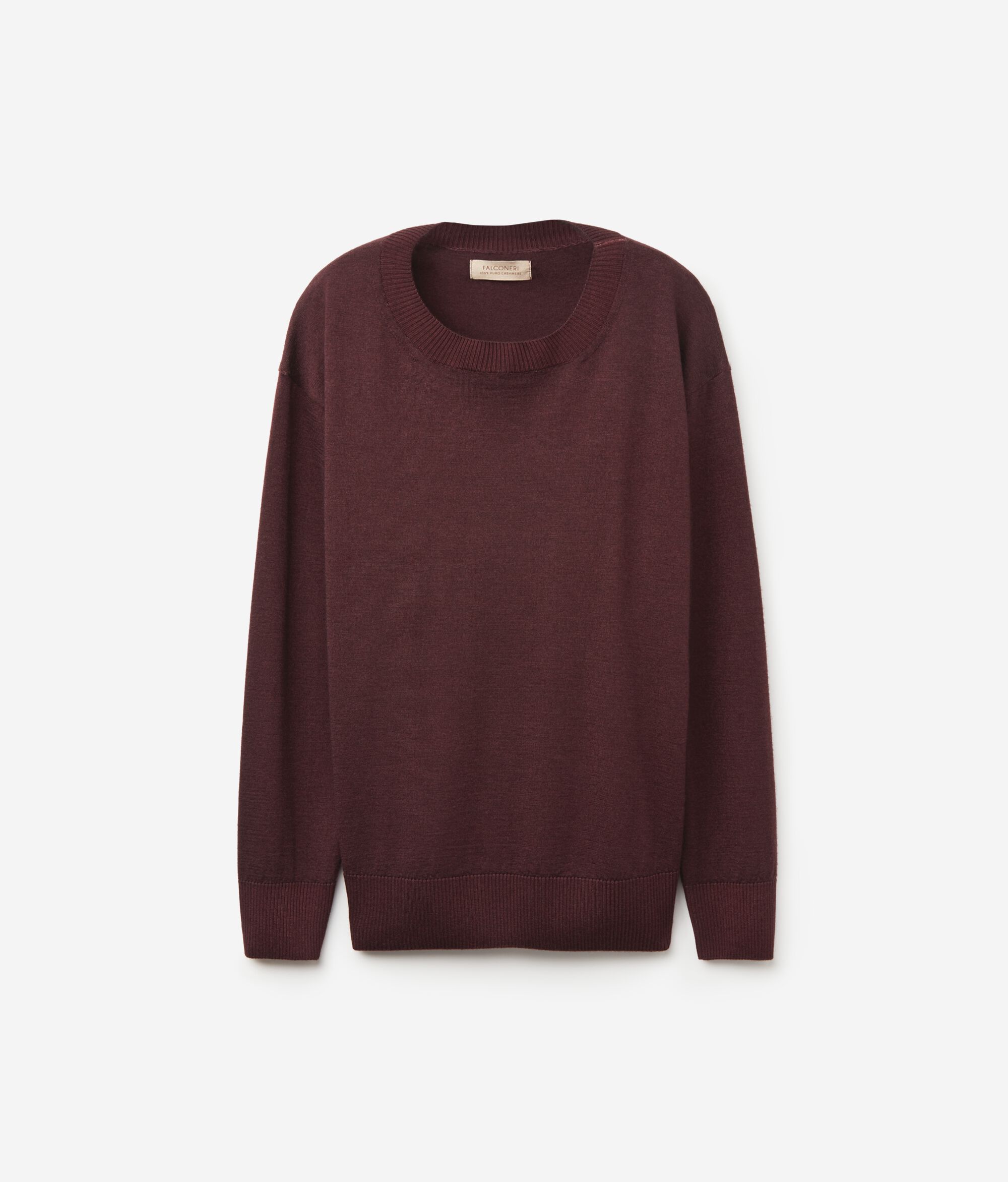 Maglia Girocollo in Cashmere con spacchi