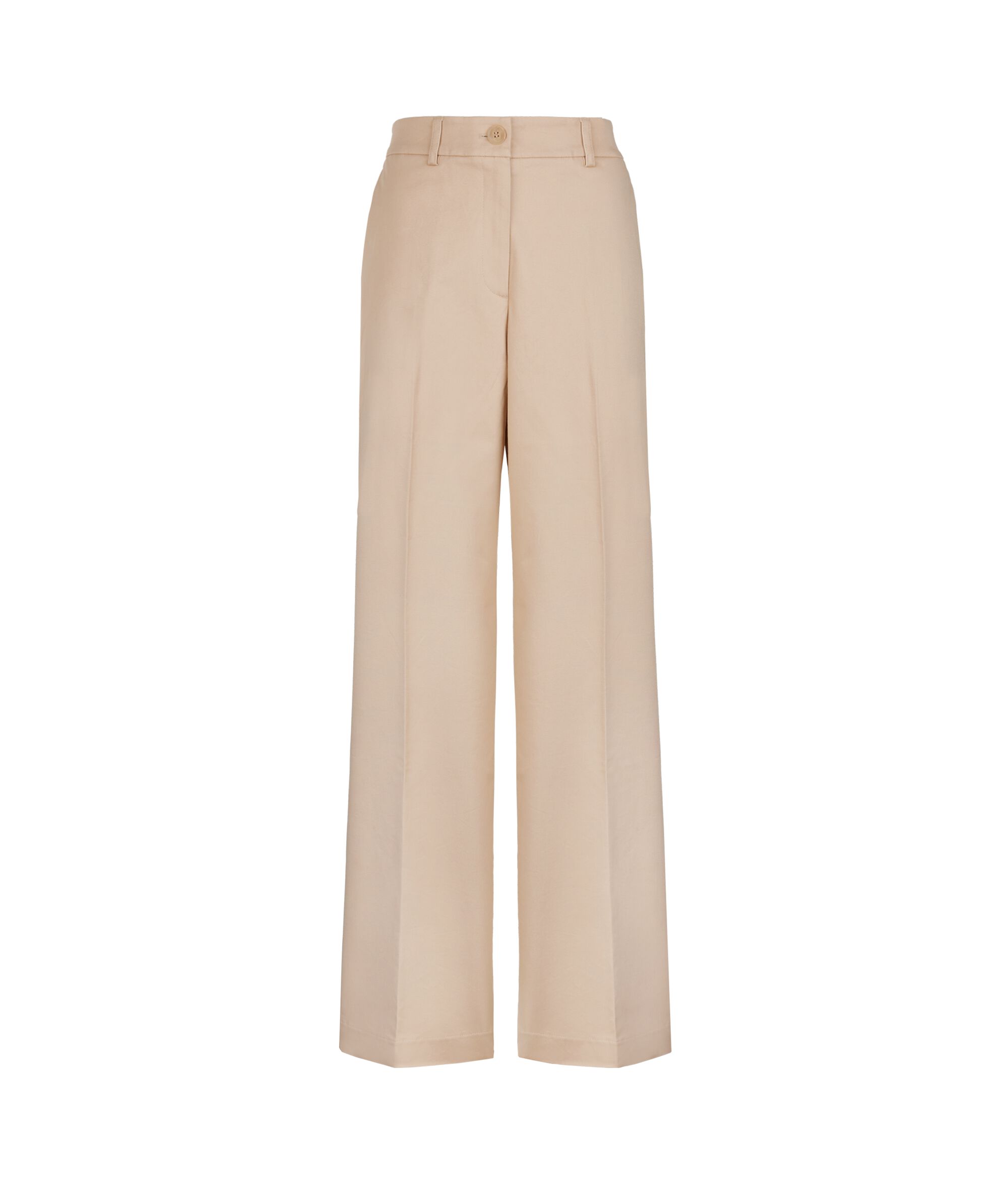 Pantalón palazzo de algodón y cashmere