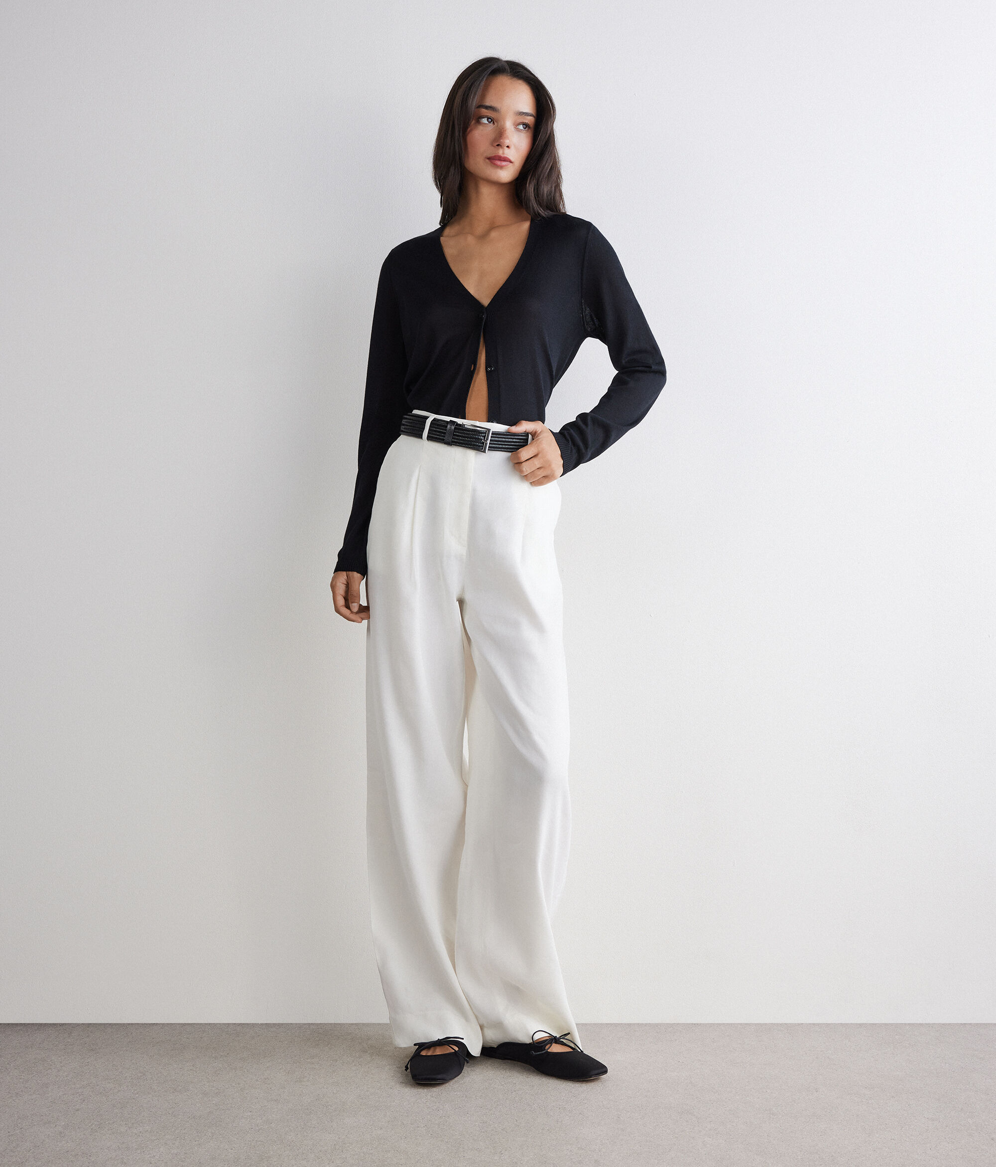 Cashmere Silk V-Neck Sweater