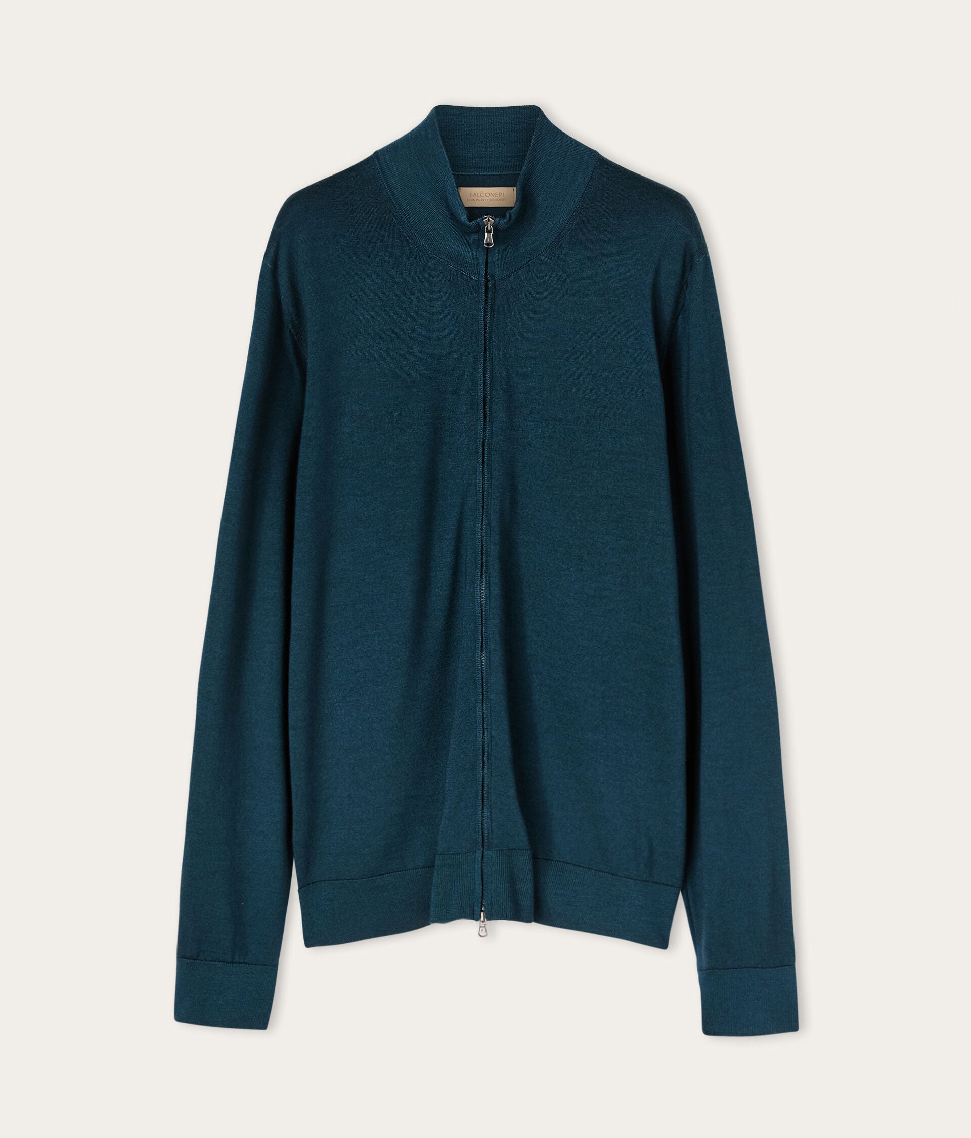 Cardigan mit Reißverschluss aus Kaschmir